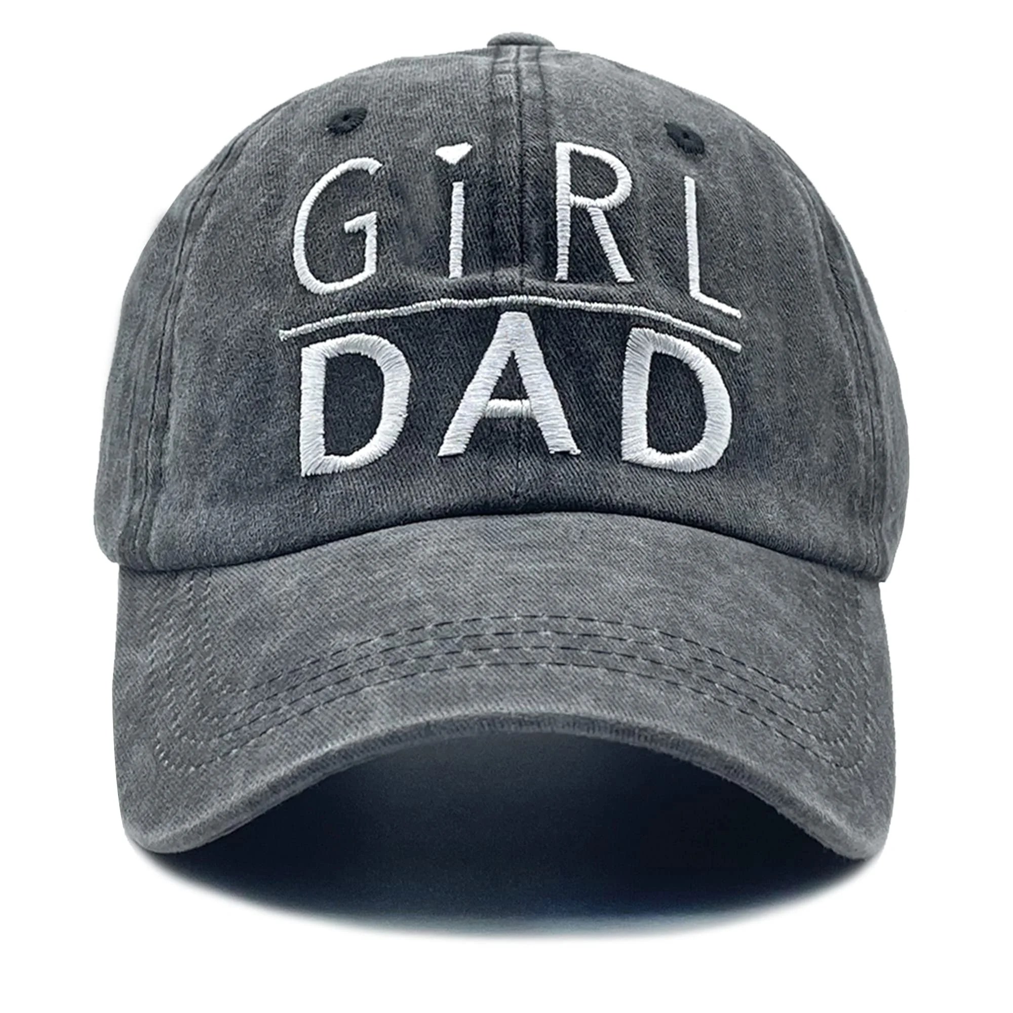 Men's Girl Dad Hat, Washed Adjustable Embroidery Baseball Cap
