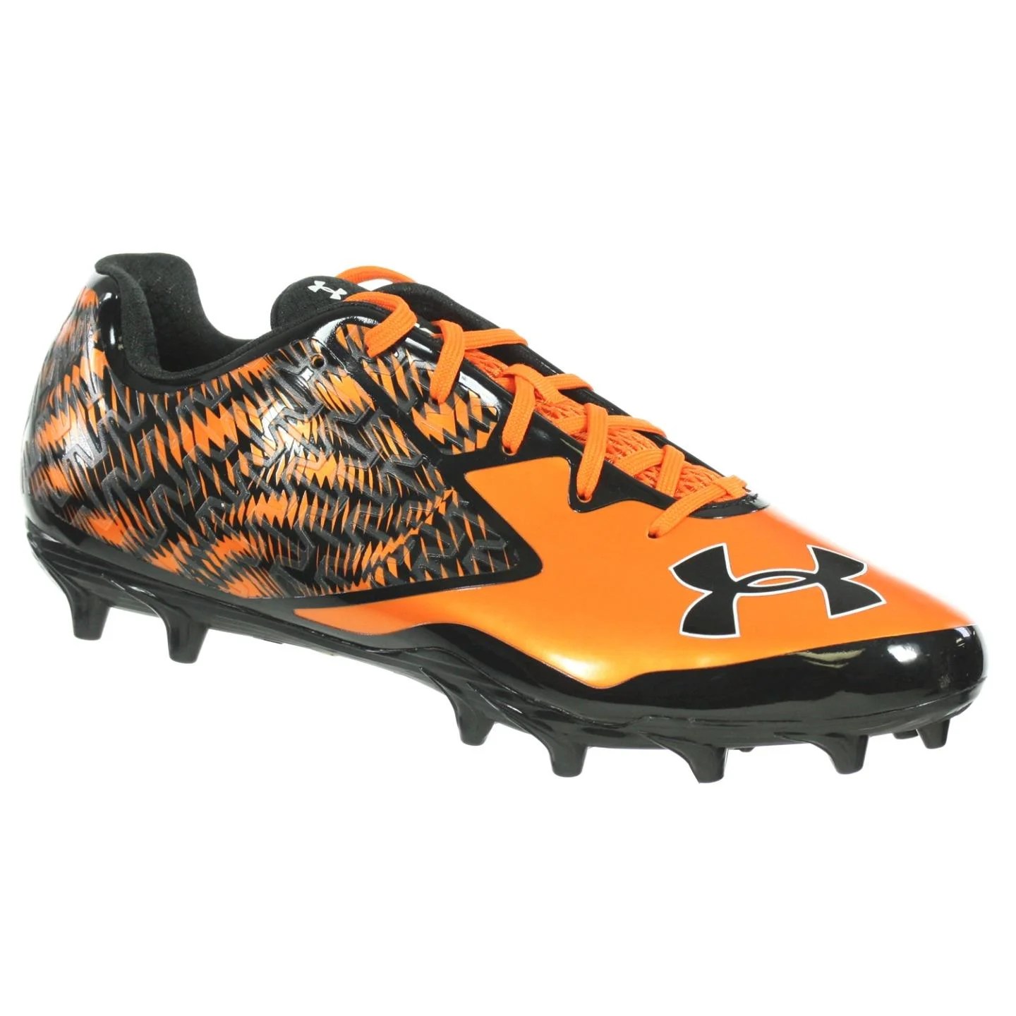 Under Armour Men's Football Cleats Team Nitro Low Mc Orange Black White