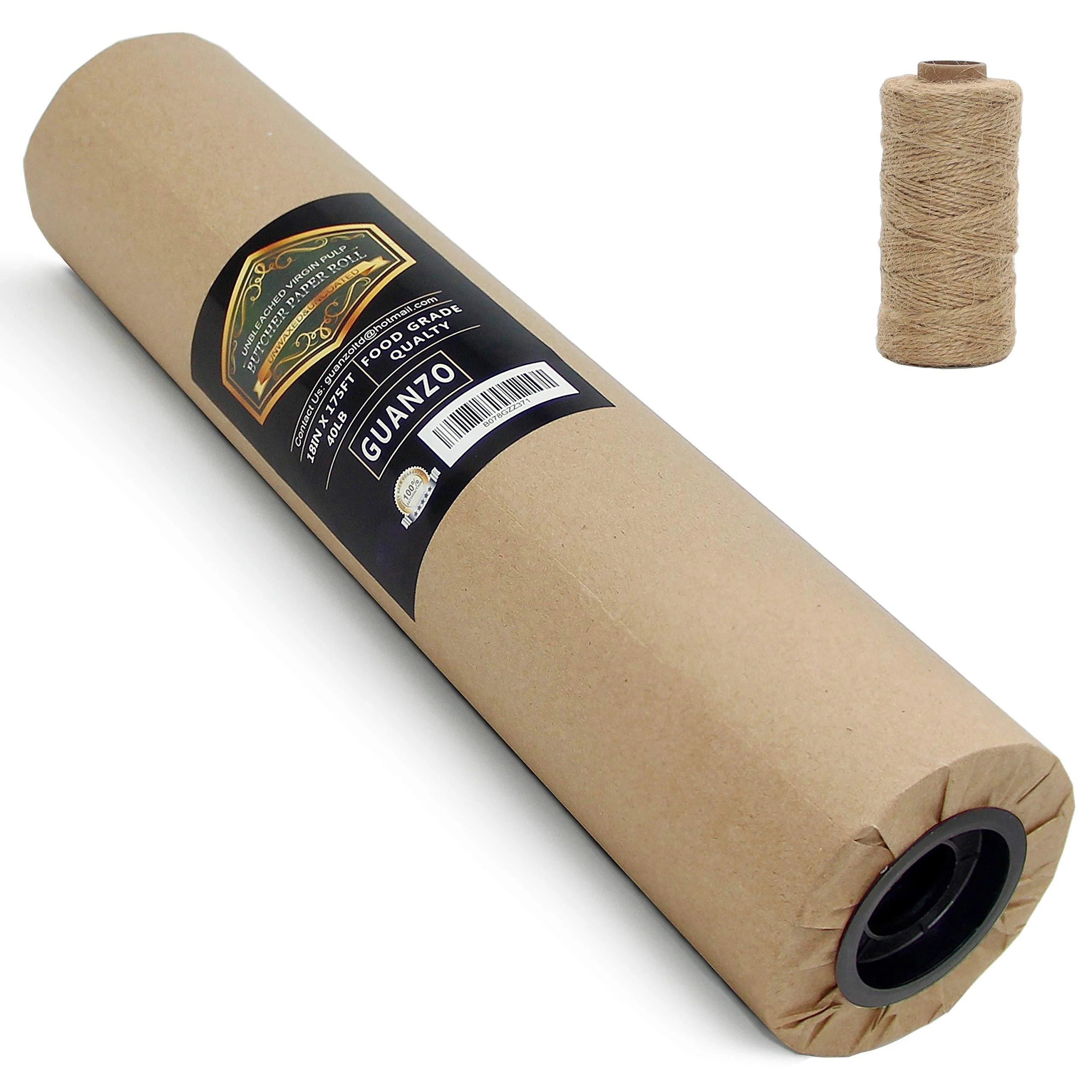 Brown Butcher Kraft Paper Roll, 18" x 2100" (175 ft), Natural Brown