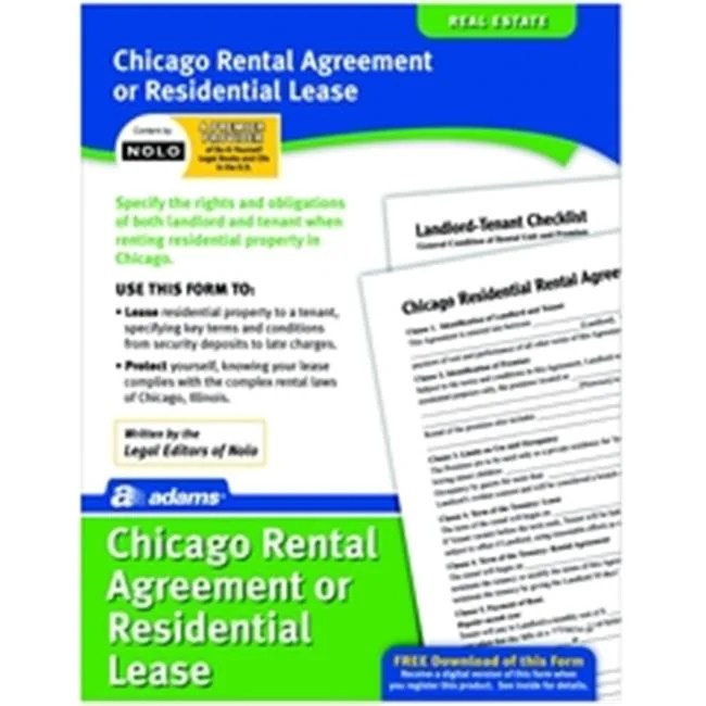Adams LF310CHI Residential Lease Form for the City of