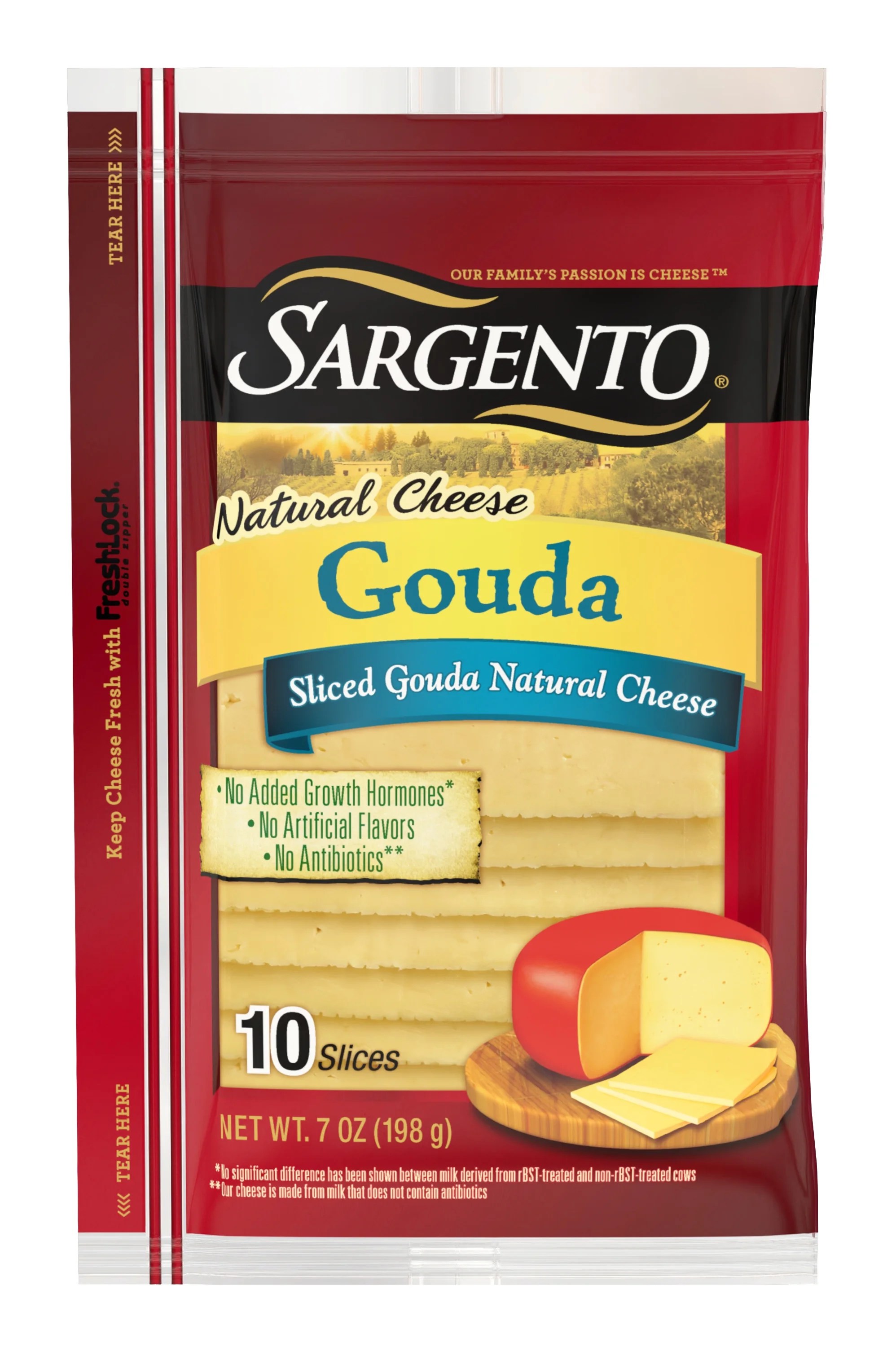 Sargento® Sliced Gouda Cheese, 7 oz.