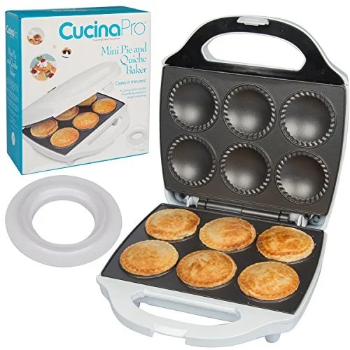 Mini Pie and Quiche Maker Pie Baker Cooks 6 Small Pies and Quiches in