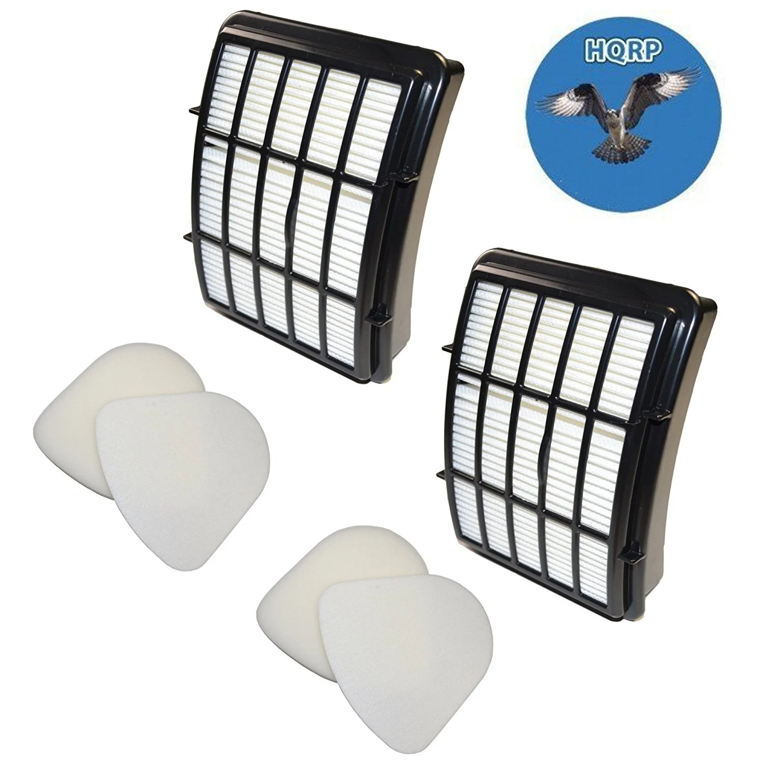HQRP 2pack Filter Kit for Shark Navigator LiftAway Deluxe UV490CCO