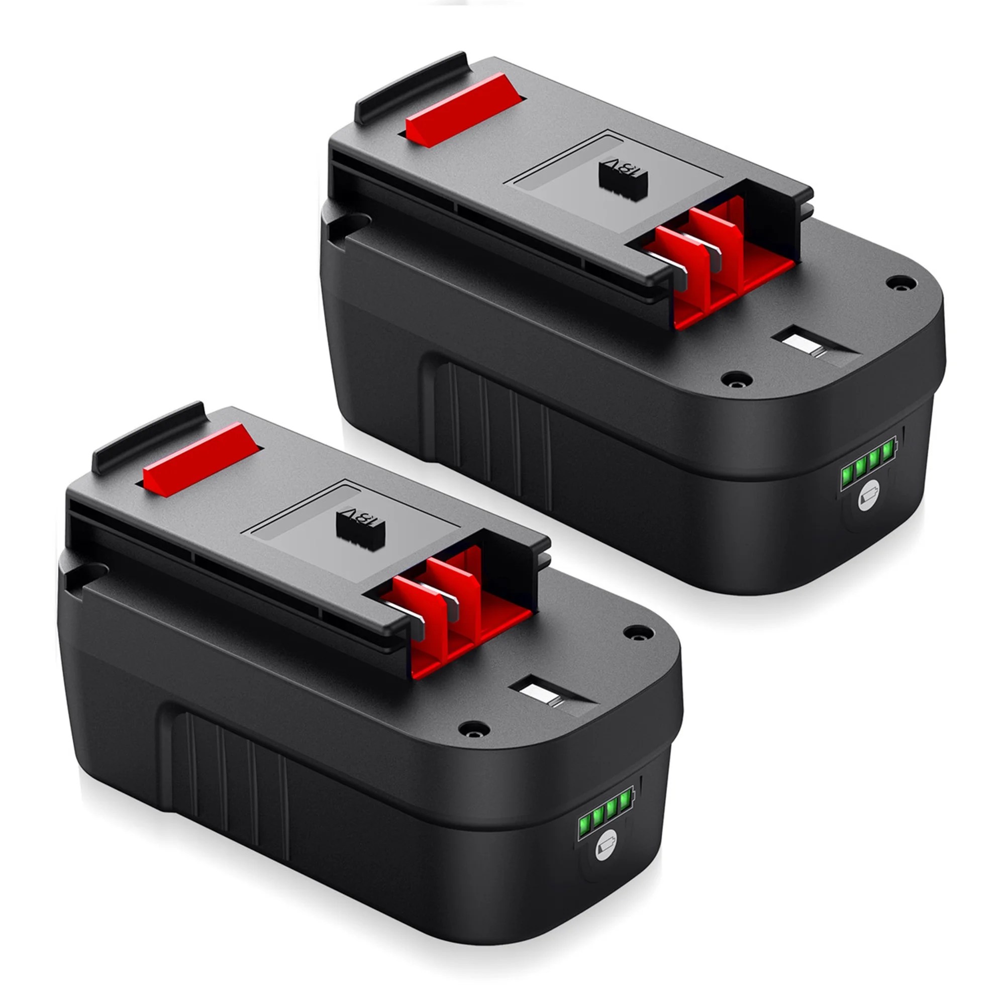 Powerextra 2Pack 5000mAh 18 Volt HPB18OPE Battery for Black&Decker