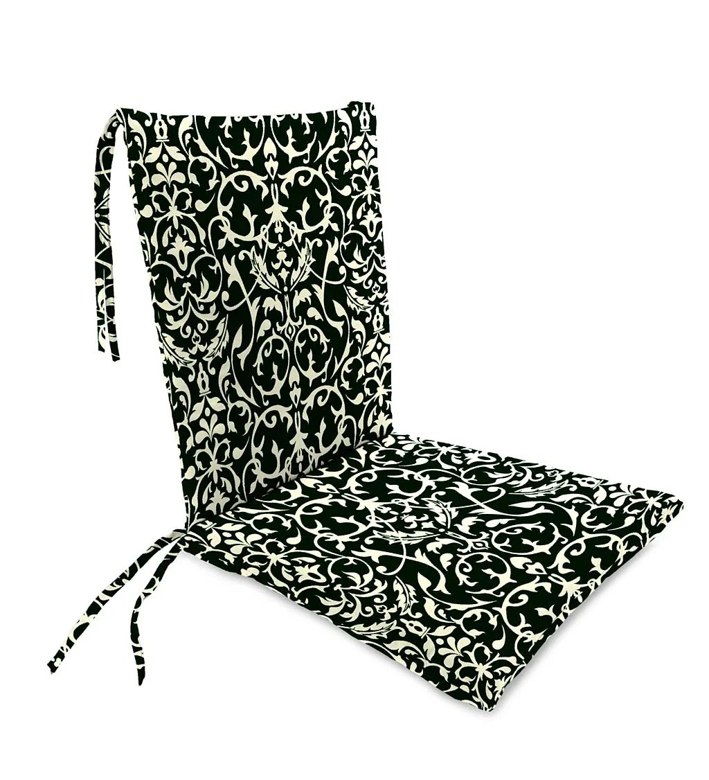 WeatherResistant Outdoor Rocker Chair Cushion with Ties WeatherResistant Outdoor Rocker Chair Cushion with Ties