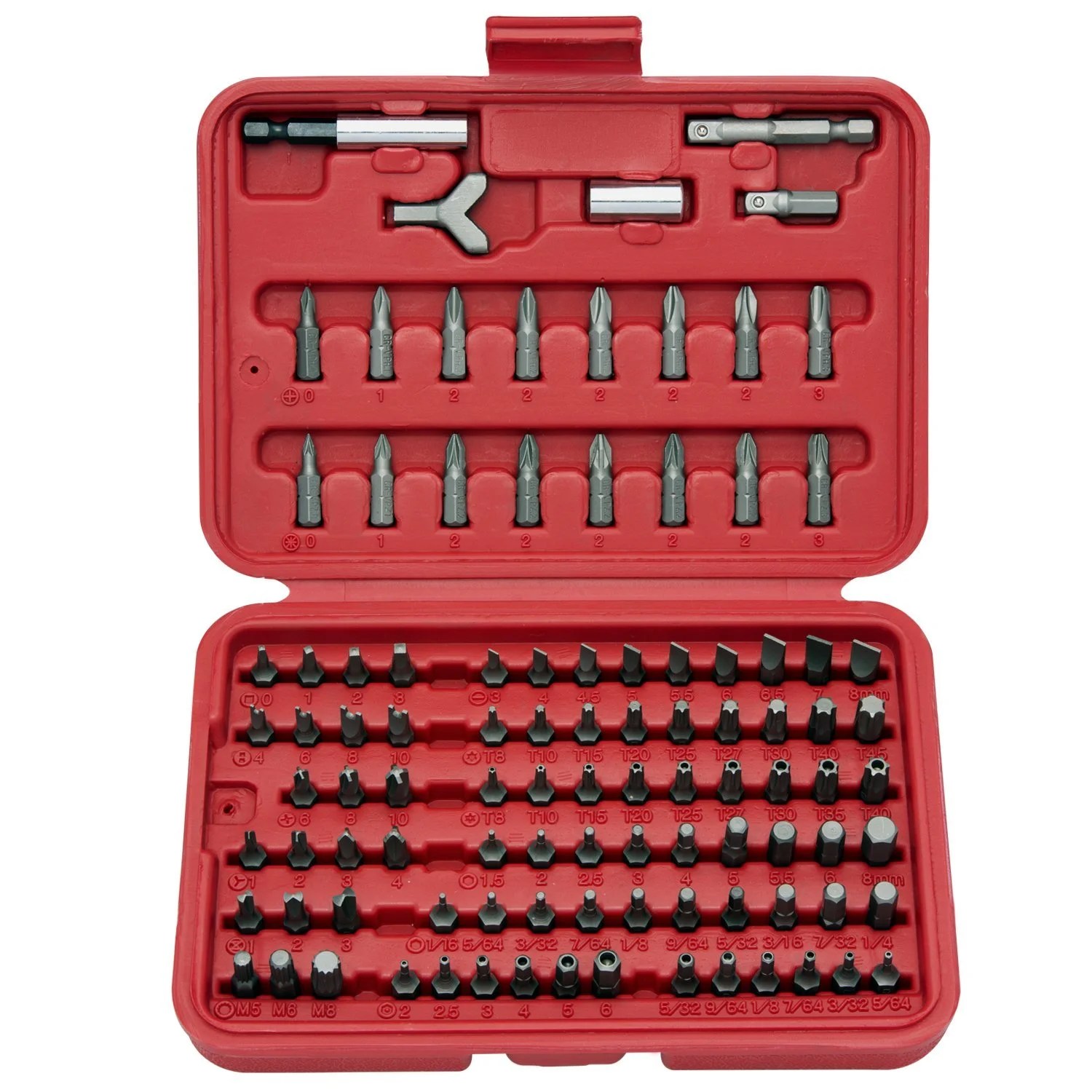 Neiko 10048A 100Piece Premium Security Bit Set, Chrome Vanadium Steel