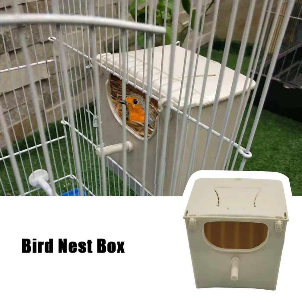 Bird Nest Box Bird Cage Mount Nesting Box Plastic Parakeet