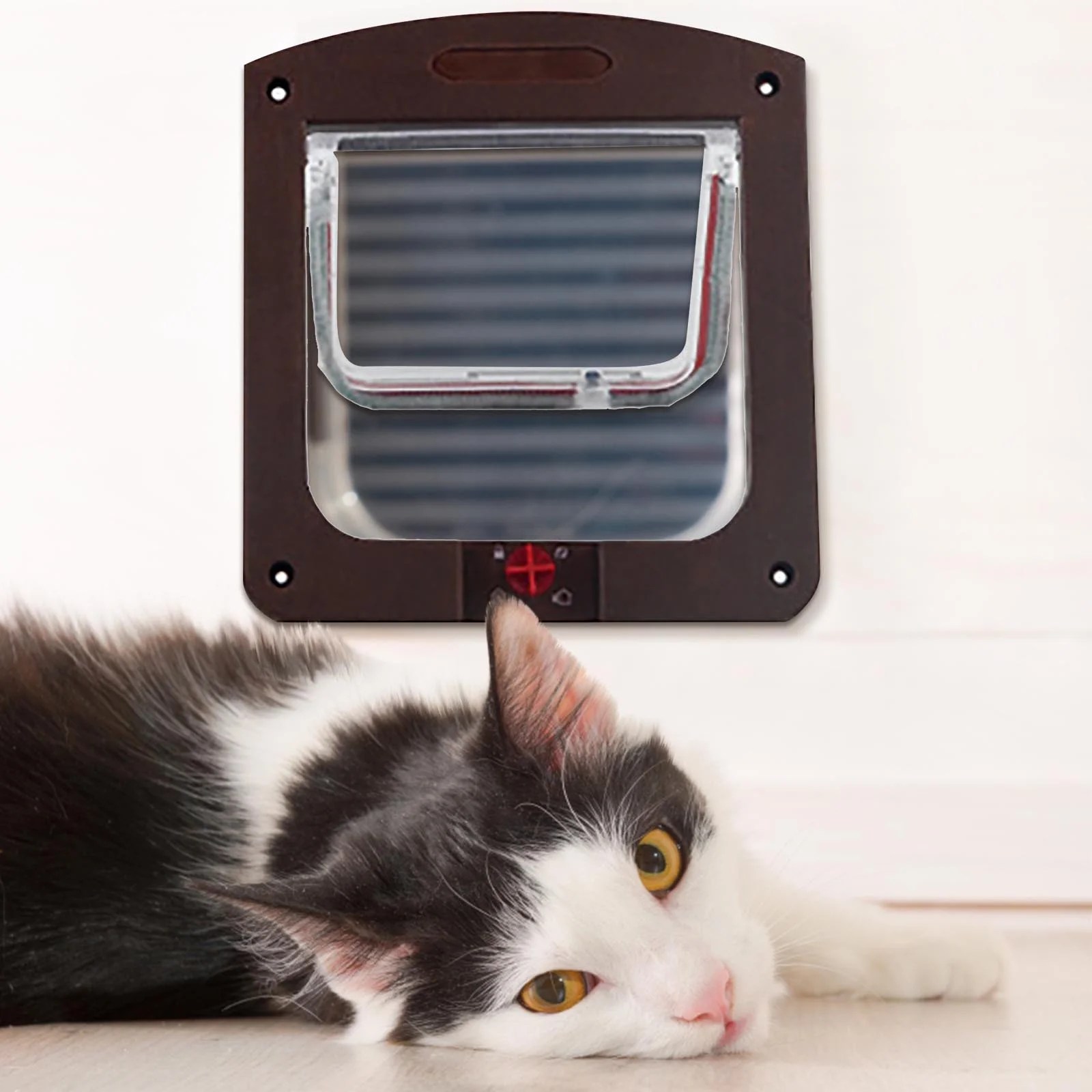 Qepwscx Pet Door Opening Dog Door Opening Can Control Free Access To Pet Twoway Door Clearance