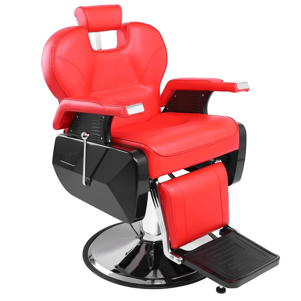 Zimtown 360 Swivel Barber Chair, Portable Reclining Hydraulic Chair