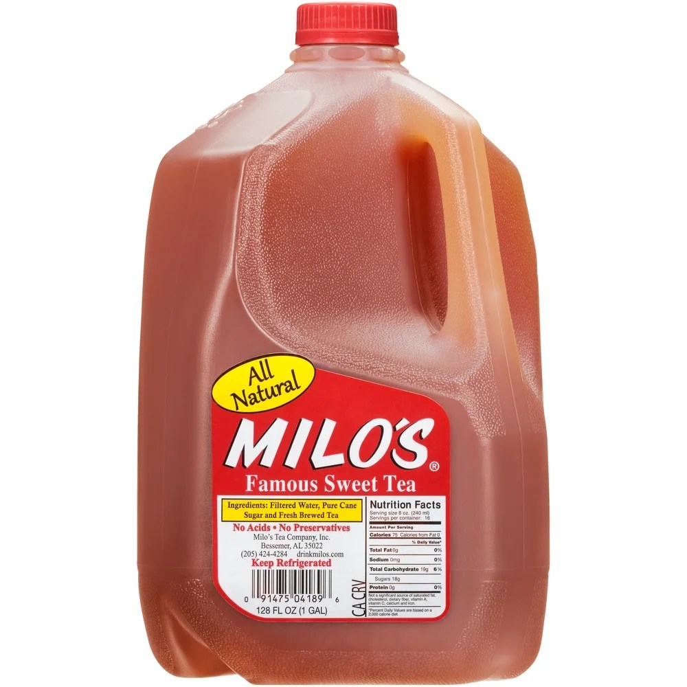 Milo's All Natural Famous Sweet Tea, 1 Gallon, 128 Fl. Oz.