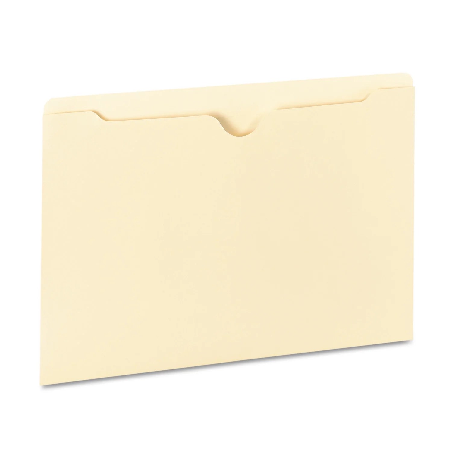 Deluxe Manila File Jackets With Reinforced Tabs, Straight Tab, Legal