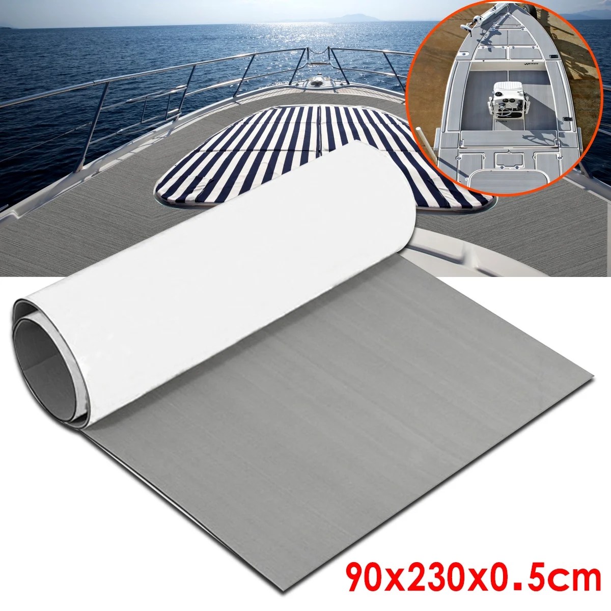 Marine EVA Foam Decking Boat Sheet Faux Teak Yacht Flooring Mat
