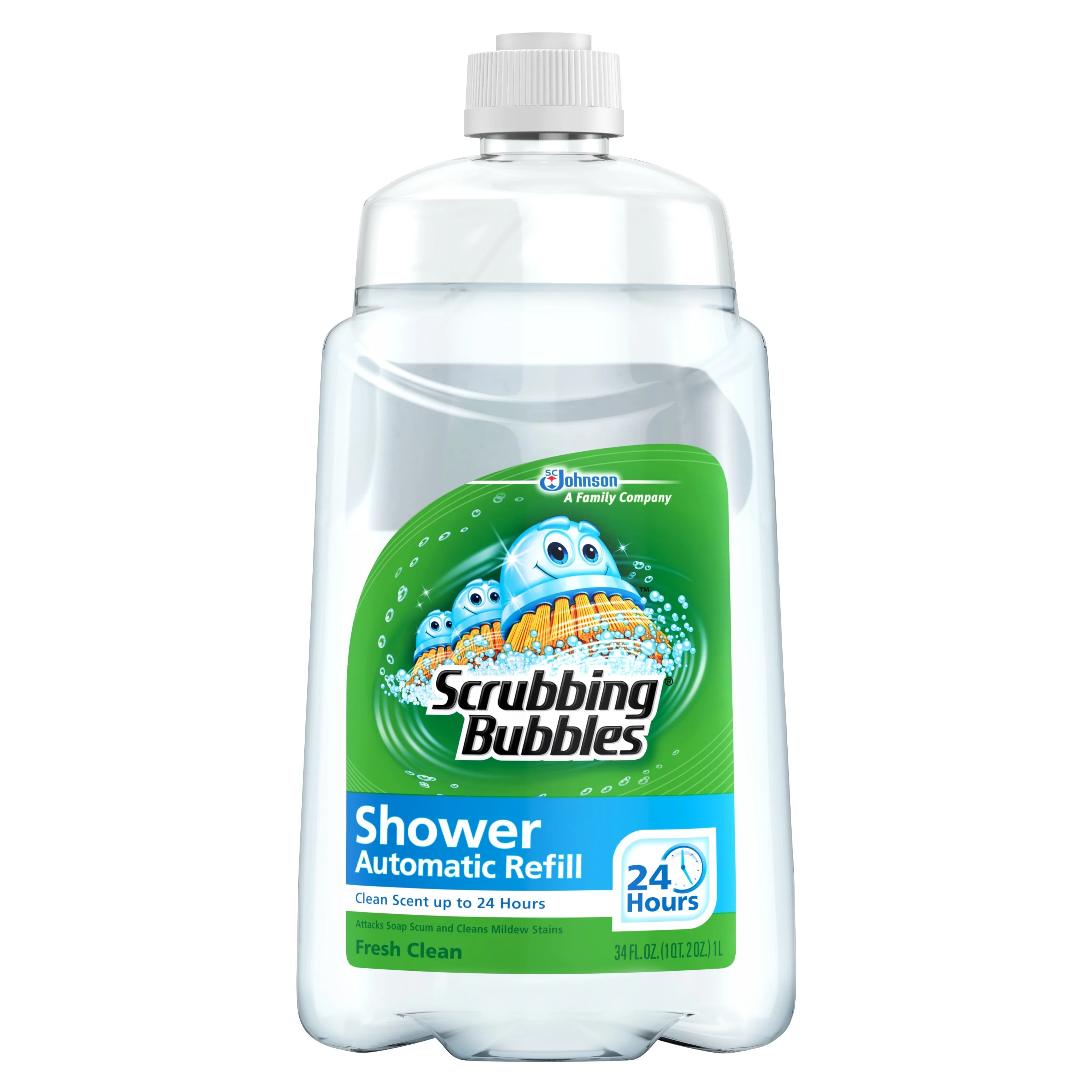 Scrubbing Bubbles Automatic Shower Cleaner Refill, Fresh Clean, 34