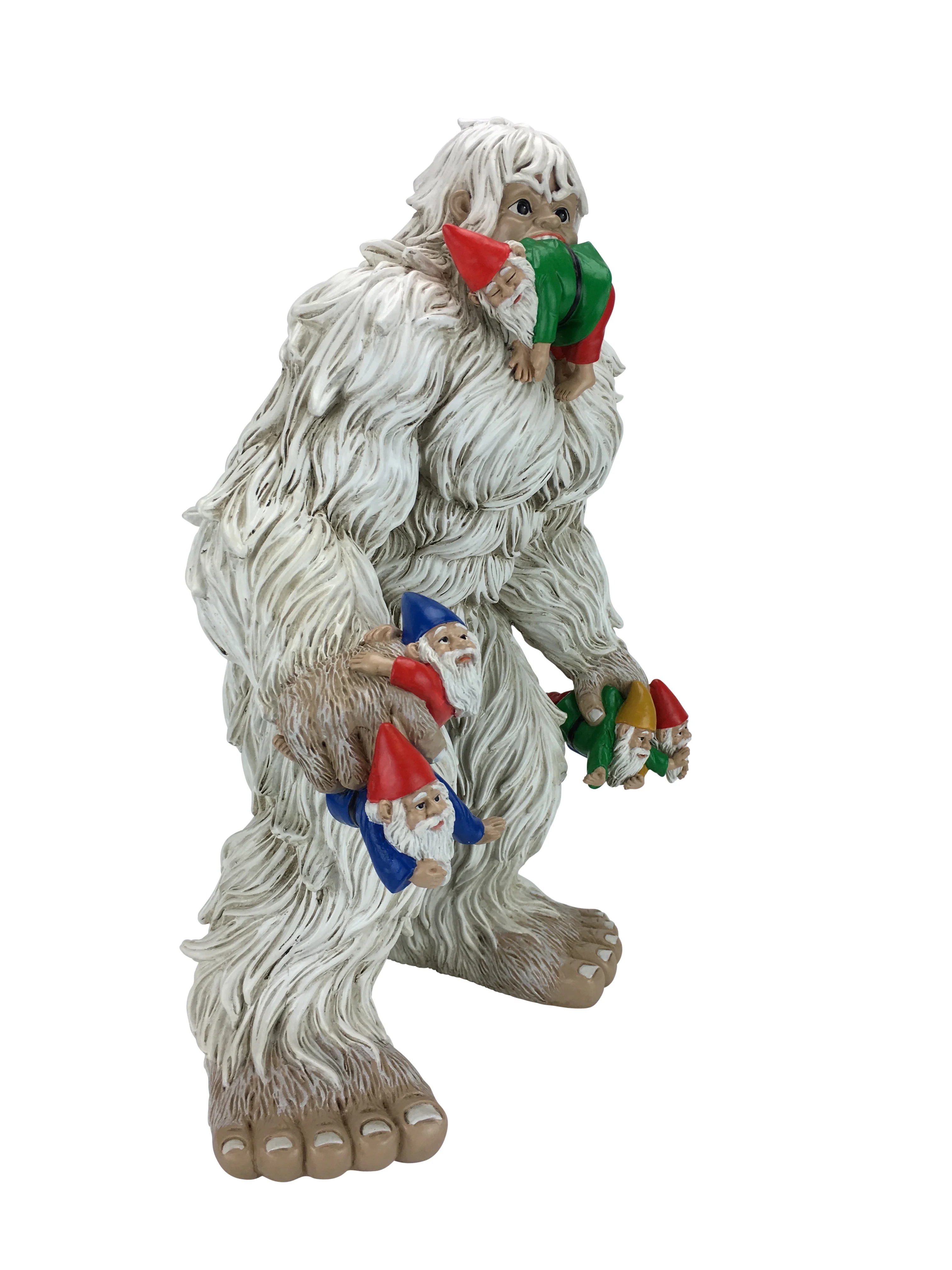 Large Miniature Yeti and Gnomes for the Fairy Garden. A Large Garden