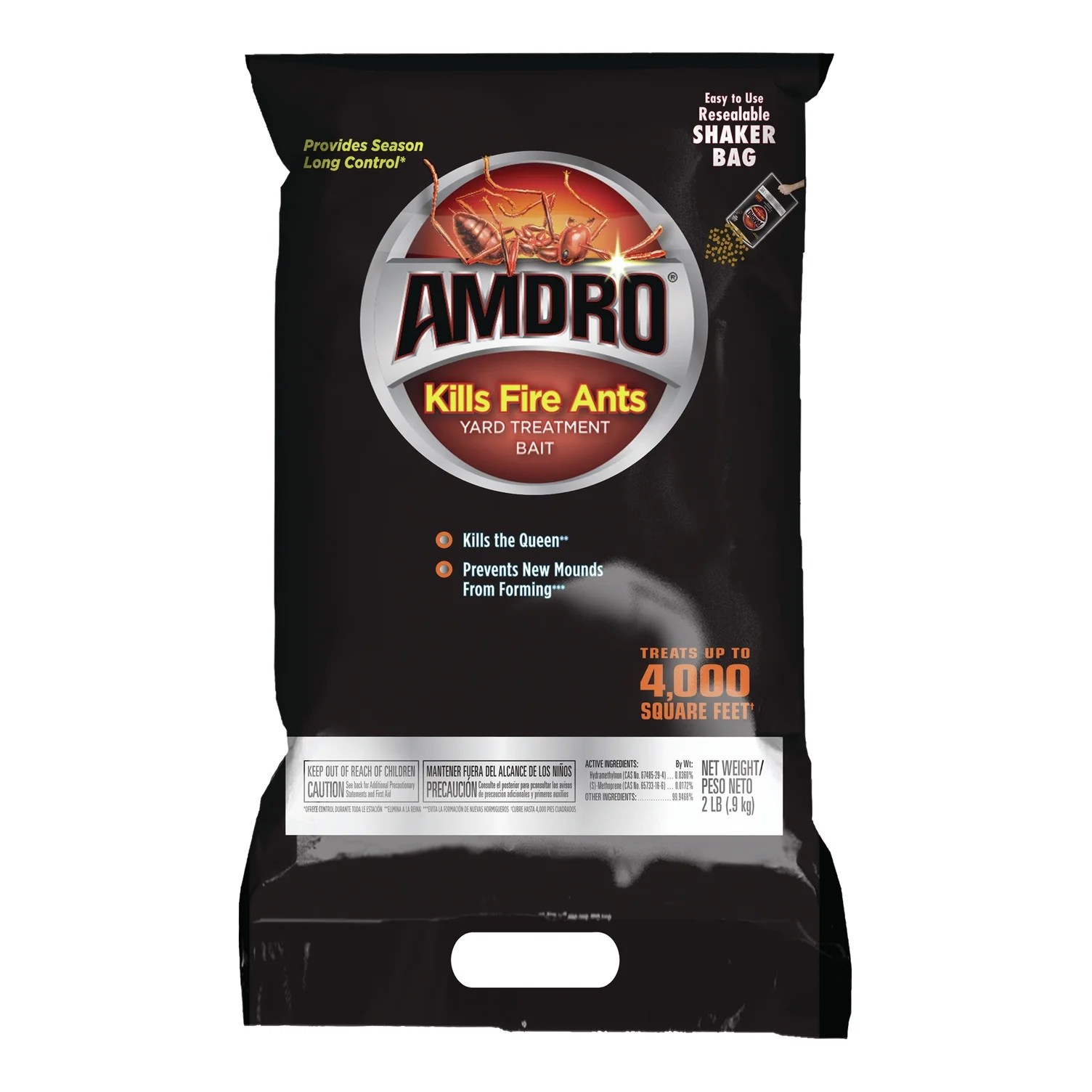 Amdro Kills Fire Ants Ant Killer Yard Treatment Bait, 2 lbs