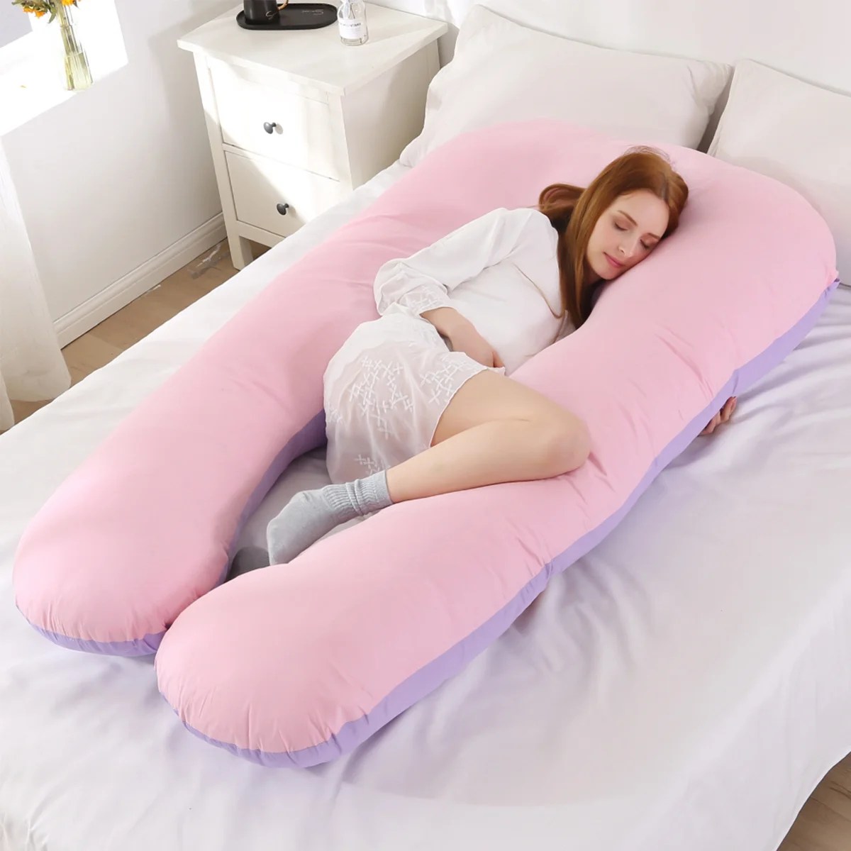 Pregnancy Pillow Maternity Pillow Belly Contoured Body U-Shape Extra Pregnant Women Nursing Pillow | Walmart Canada