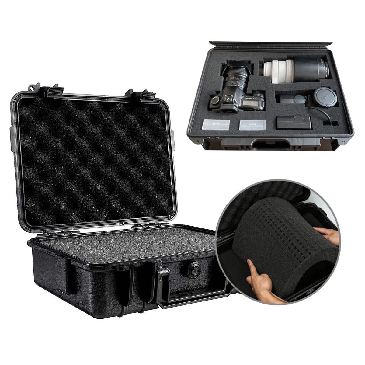 Digital SLR Camera Protector Hard Case, Small Military Style Hard Case