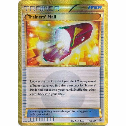Secret Rare Trainers' Mail XY Ancient Origins Pokemon 100/98 Cartes à l