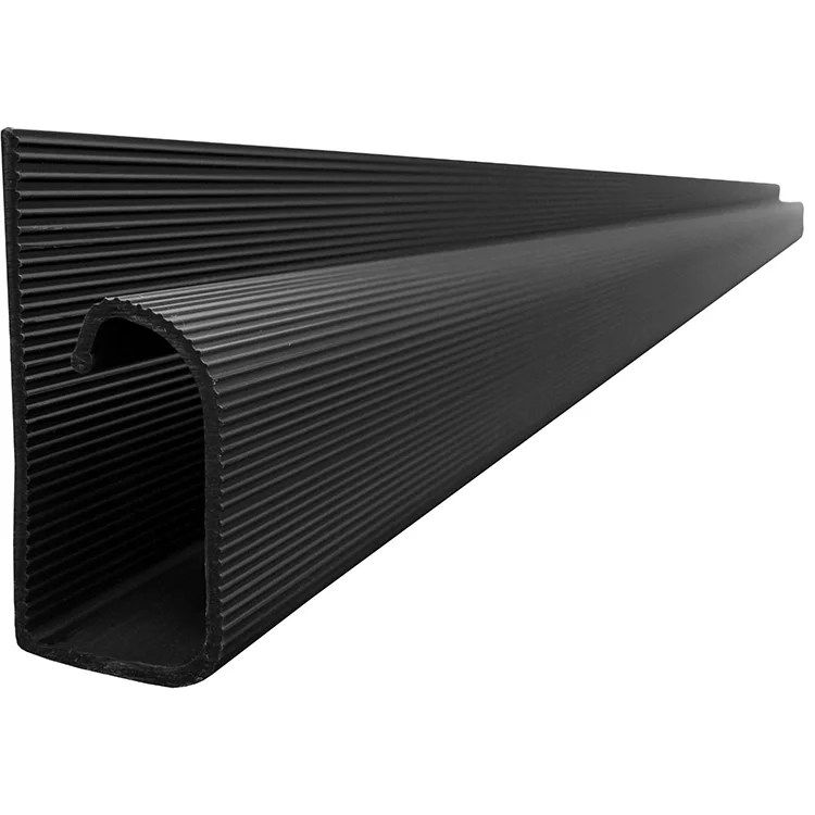 J Channel Cable Wire Cord Management Wall Desk Surface Raceway Black