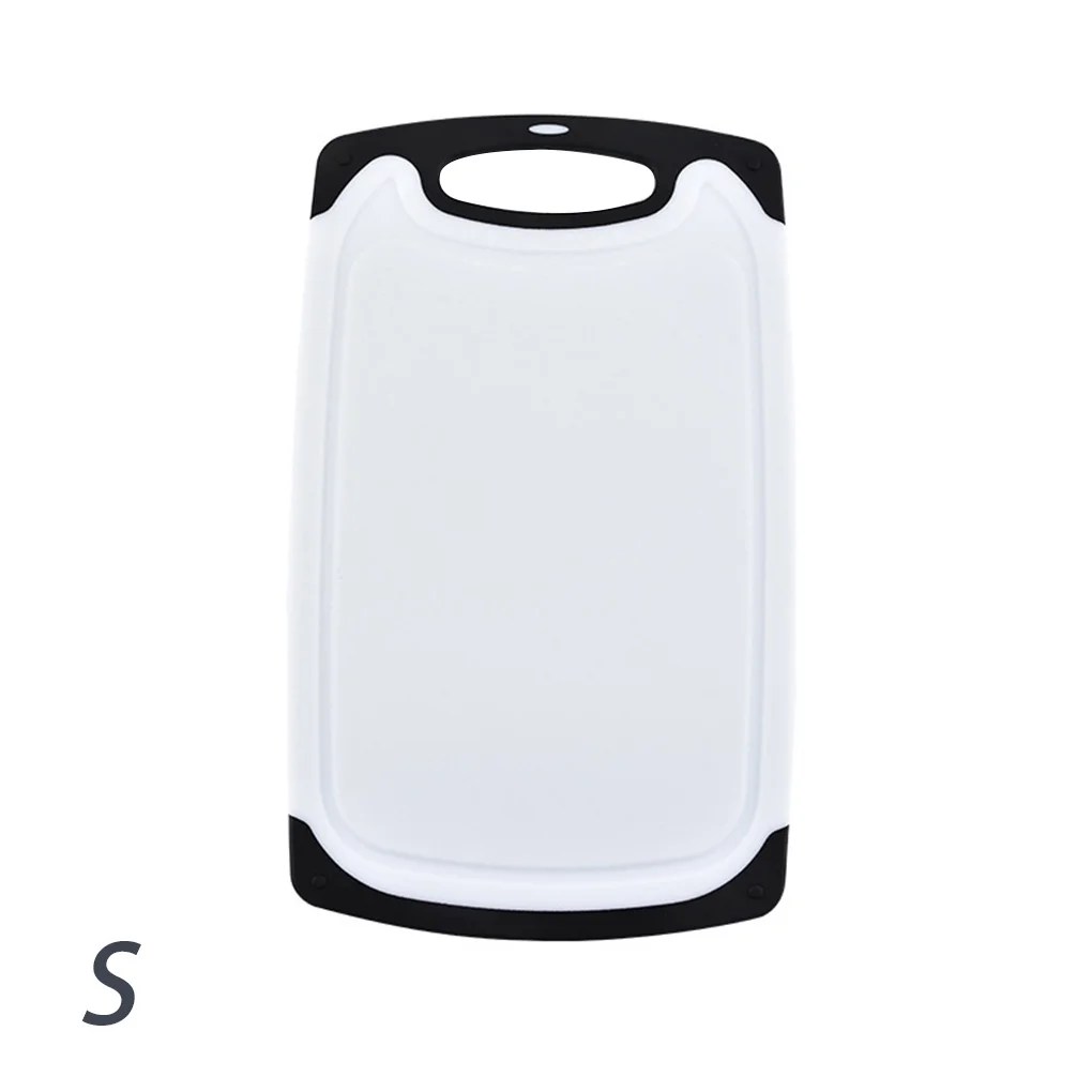 Household 2sided Cutting Board Plastic Chopping Board with Juice