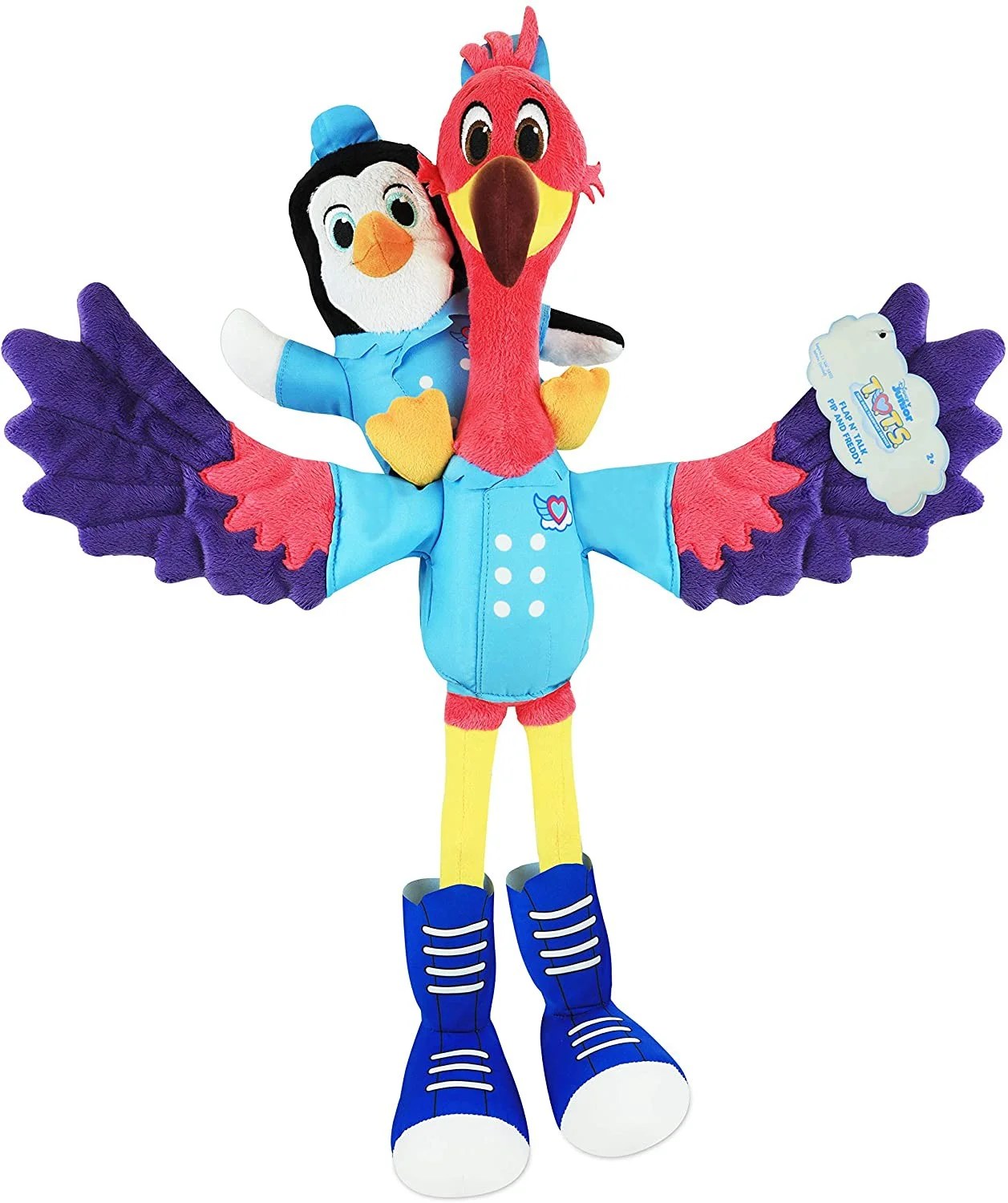 Disney Junior TOTS (Tiny Ones Transport Service) Pip & Freddy Flap N Talk Plush