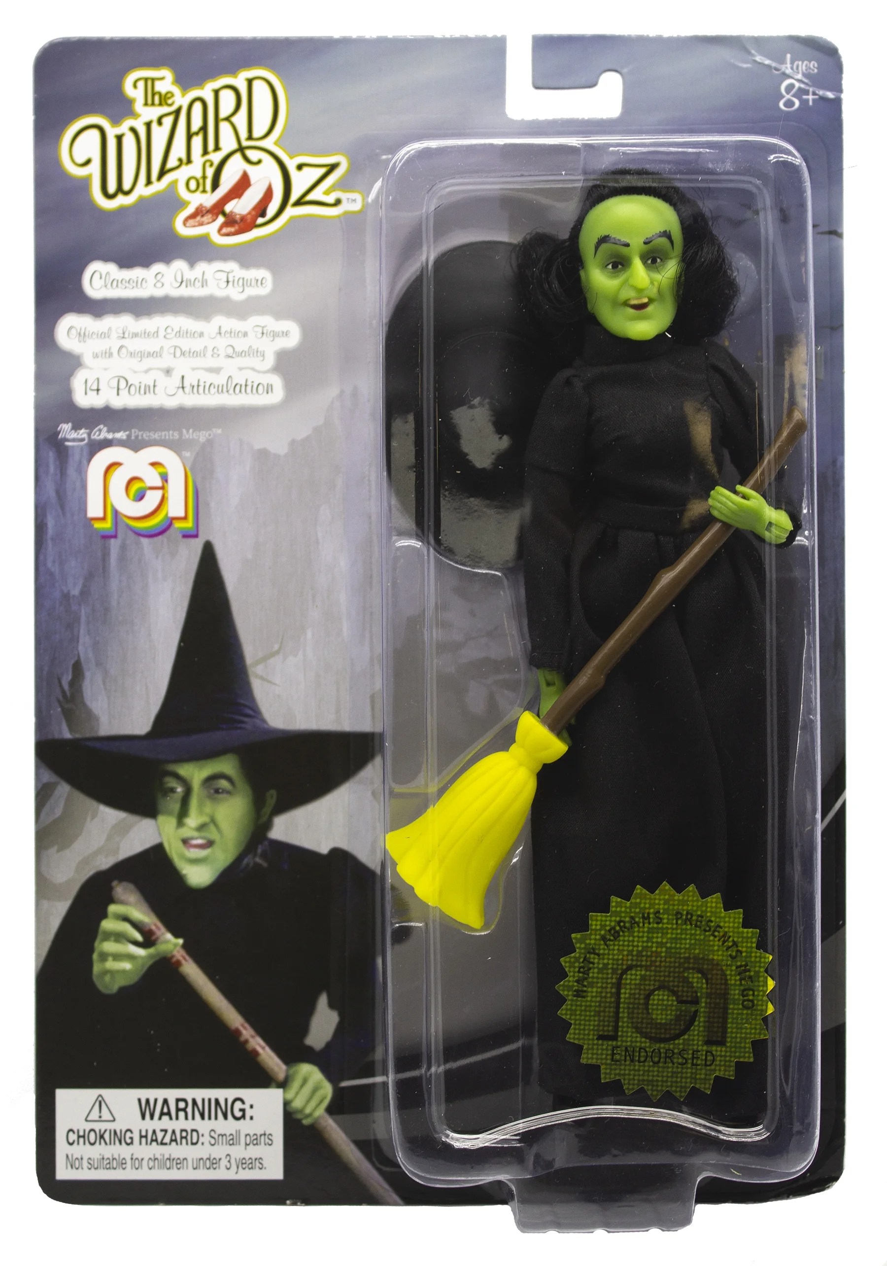 Mego Action Figure, 8” Wizard of Oz Wicked Witch (1st Time Available