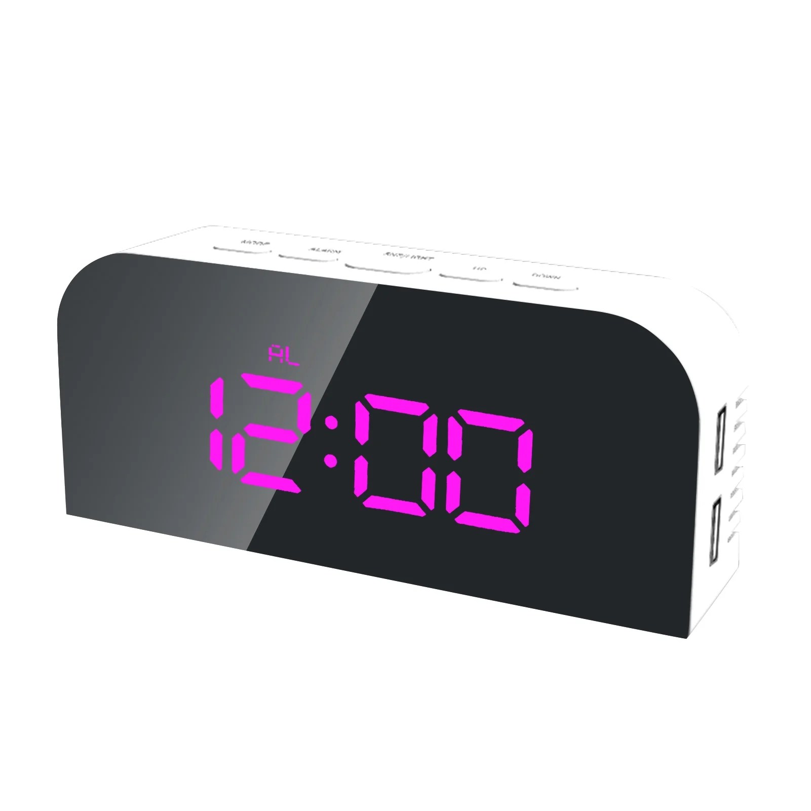 Multifunctional Electronic Clock Luminous Digital Clock Dual USB