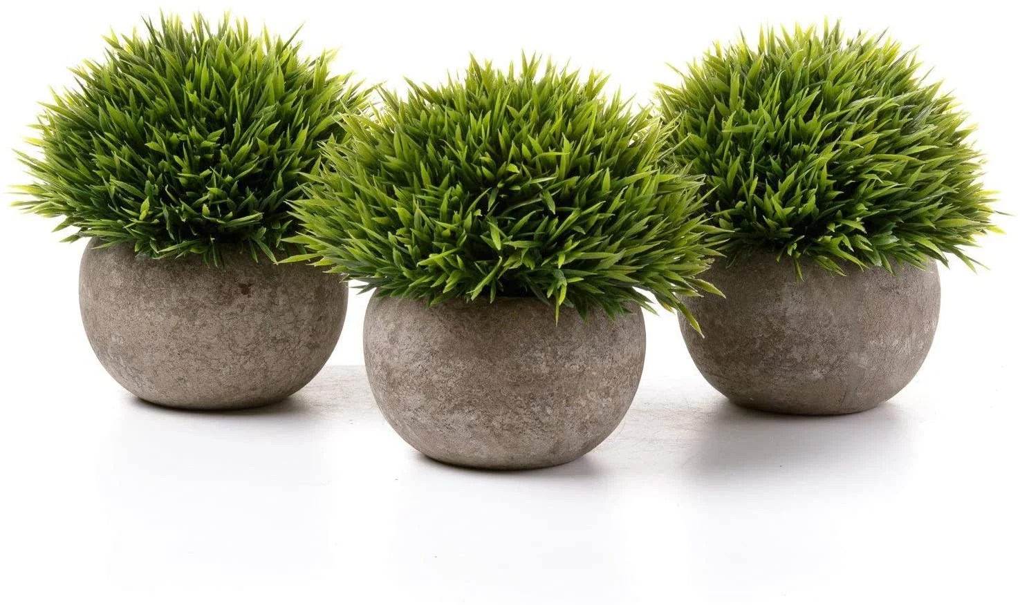 5 Inch Fake Plants for House/Desk Decor, Potted Faux Artificial Plant