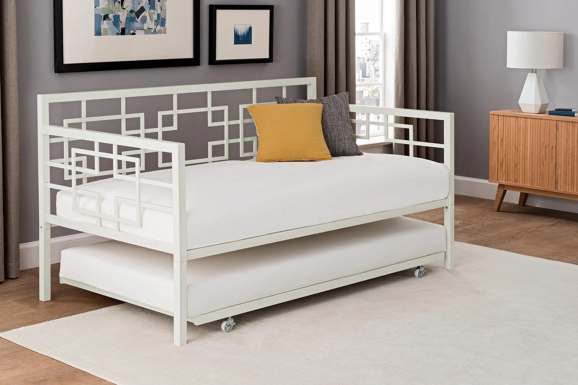 Better Homes and Gardens Twin Daybed with Trundle, White