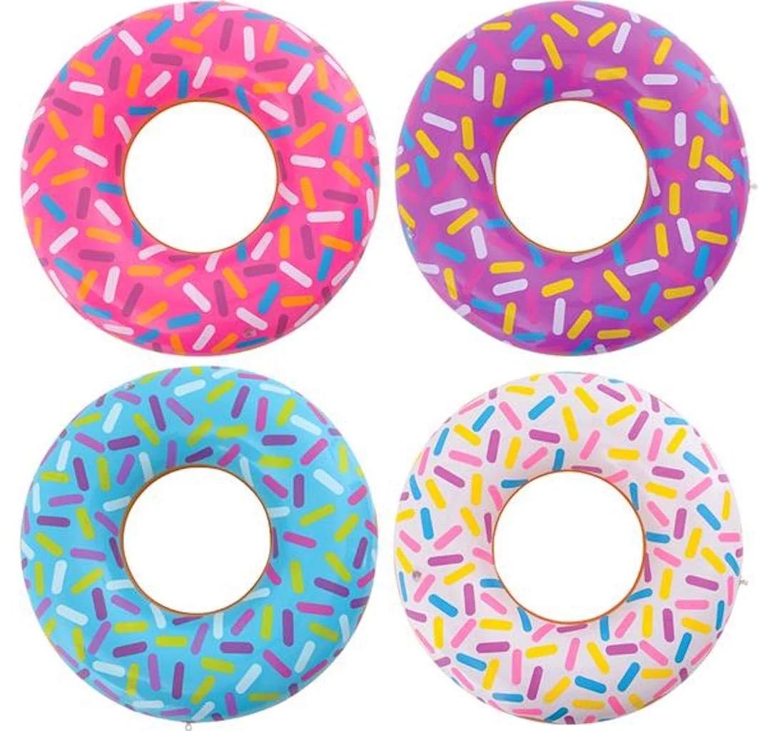 Inflatable Donuts 12 pack Donut party and pool party decorations 24 inch size