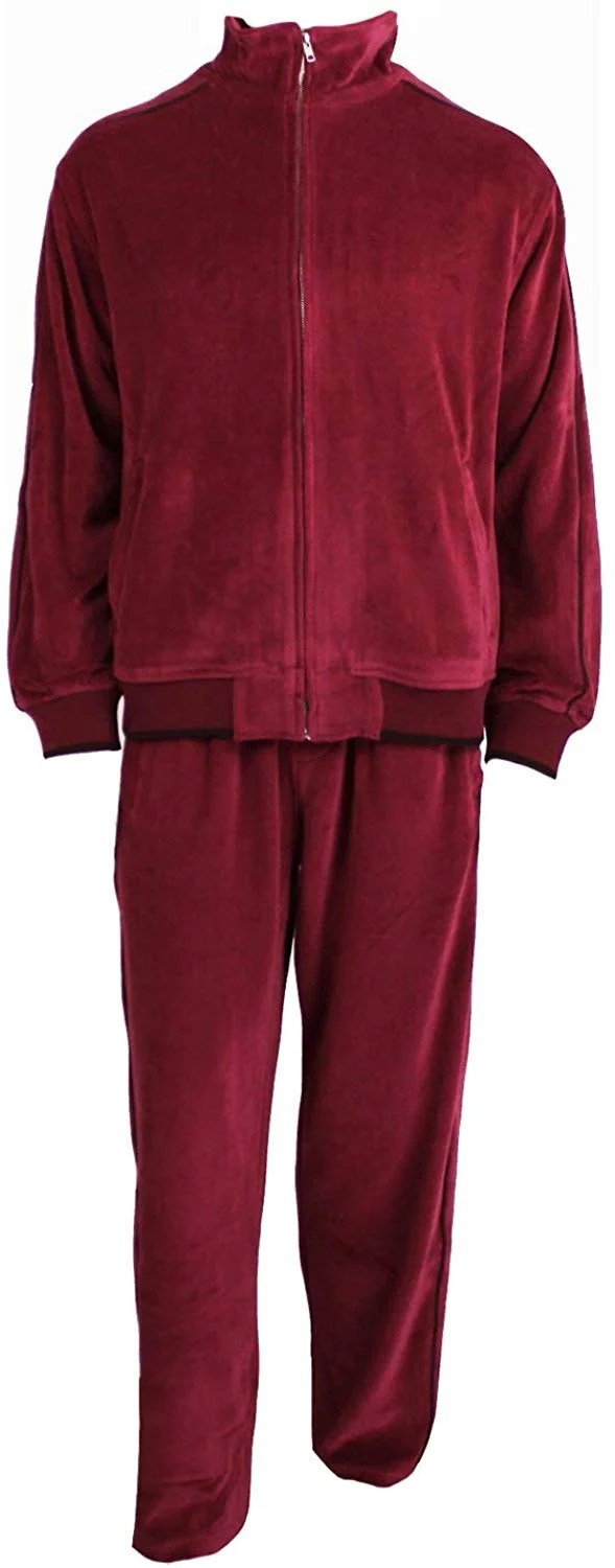 Sweatsedo Tracksuits & Sets Mens Tracksuit Large Velour Full Zip Sweatsedo Tracksuits & Sets Mens Tracksuit Large Velour Full Zip