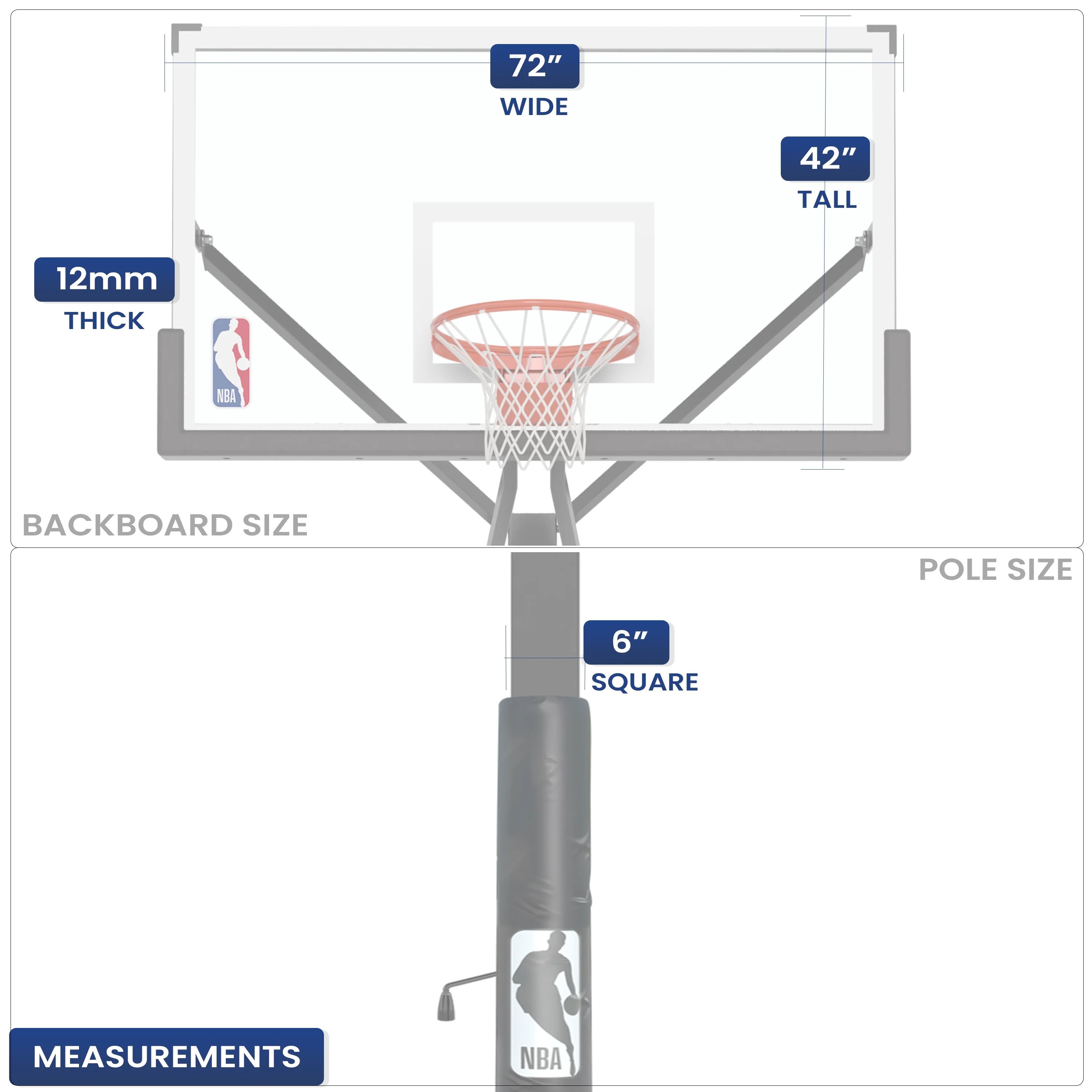Nba Backboard Dimensions