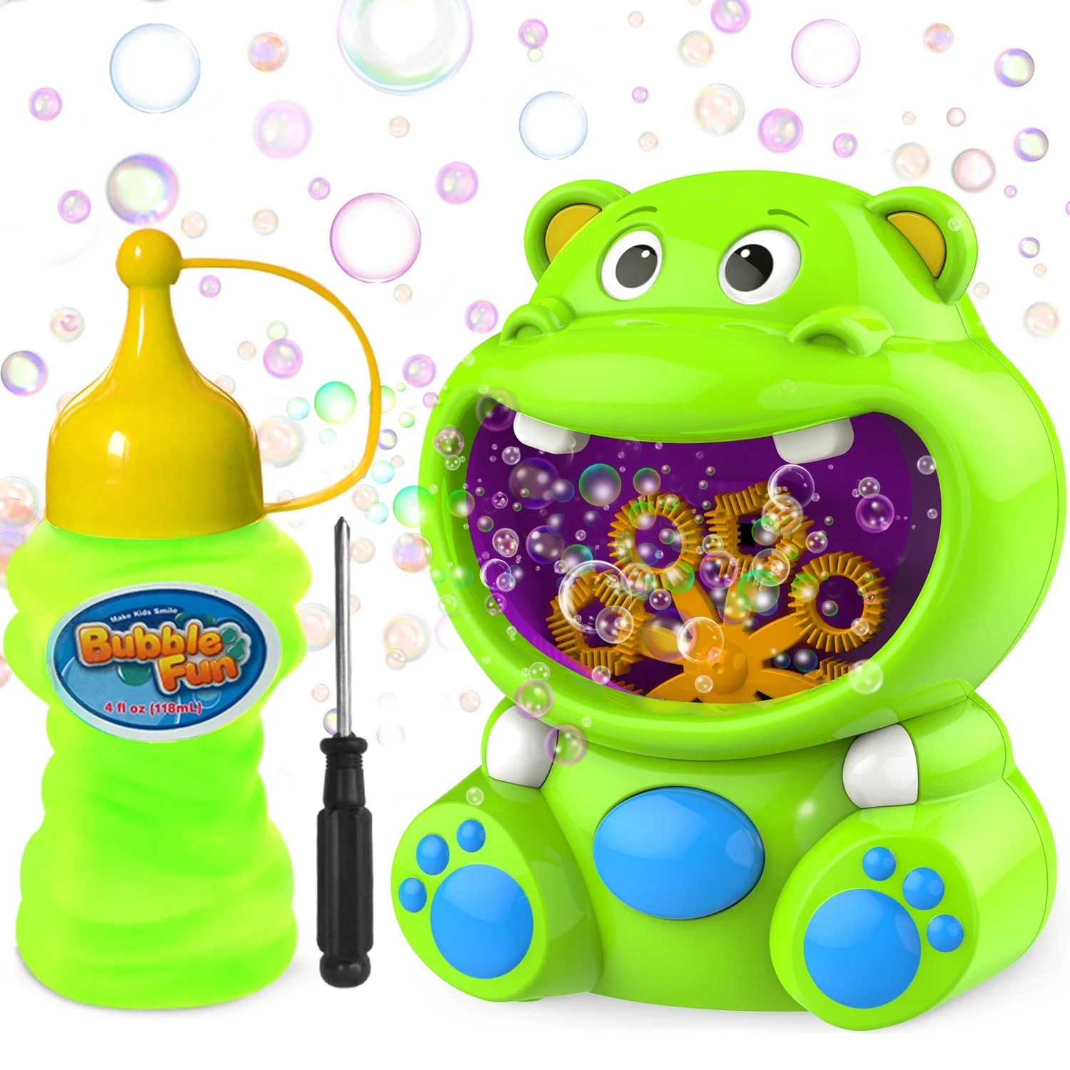 Seenda Bubble Blower Hippo Bubble Toys with Bubble Solution Cute Bubble