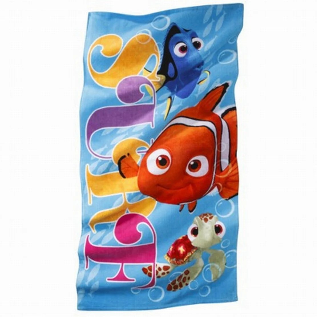 Disney Finding Nemo Cotton Beach Towel Surf & Fish