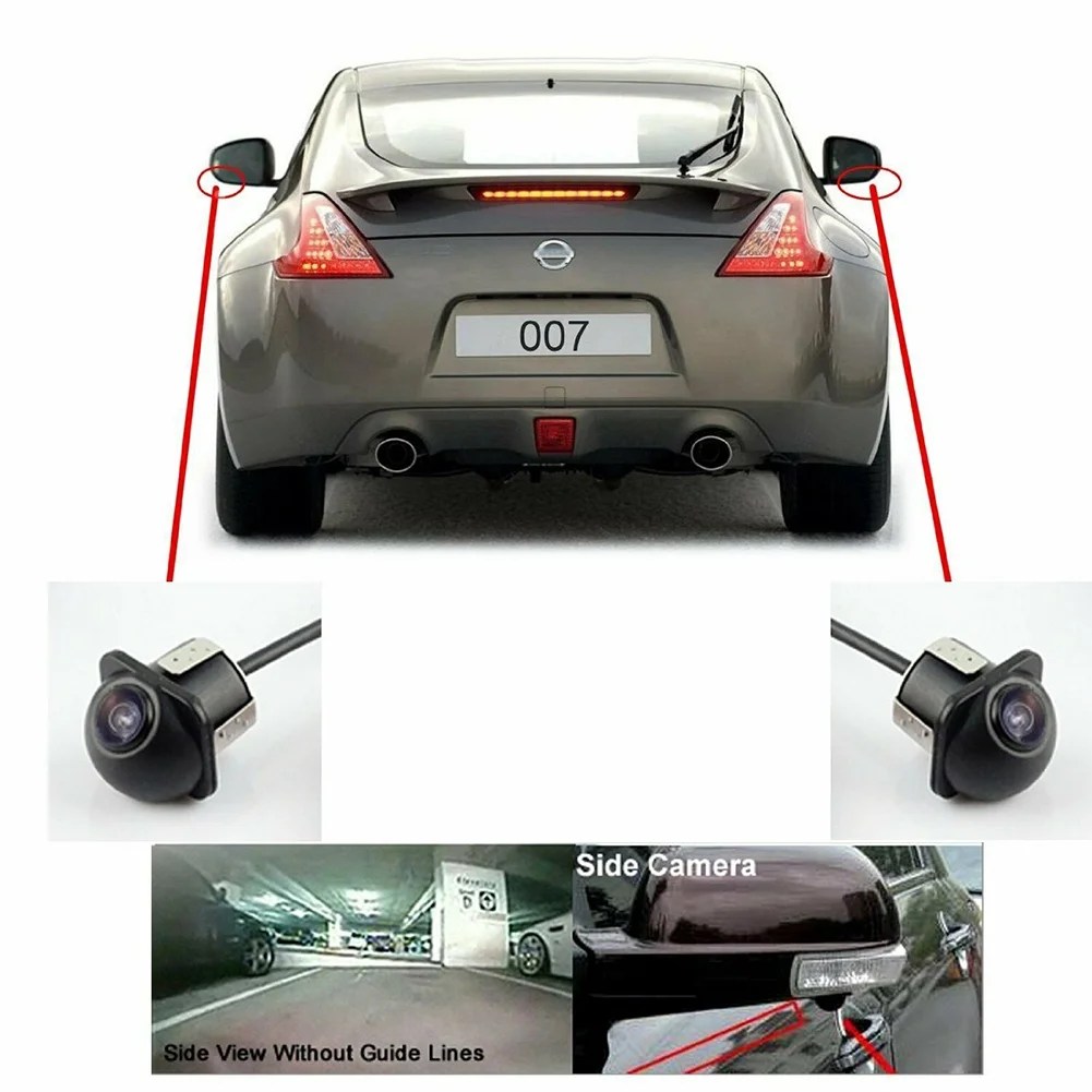 1 Pair Car Side Mirror Camera Side View Mirror Mount Cameras High
