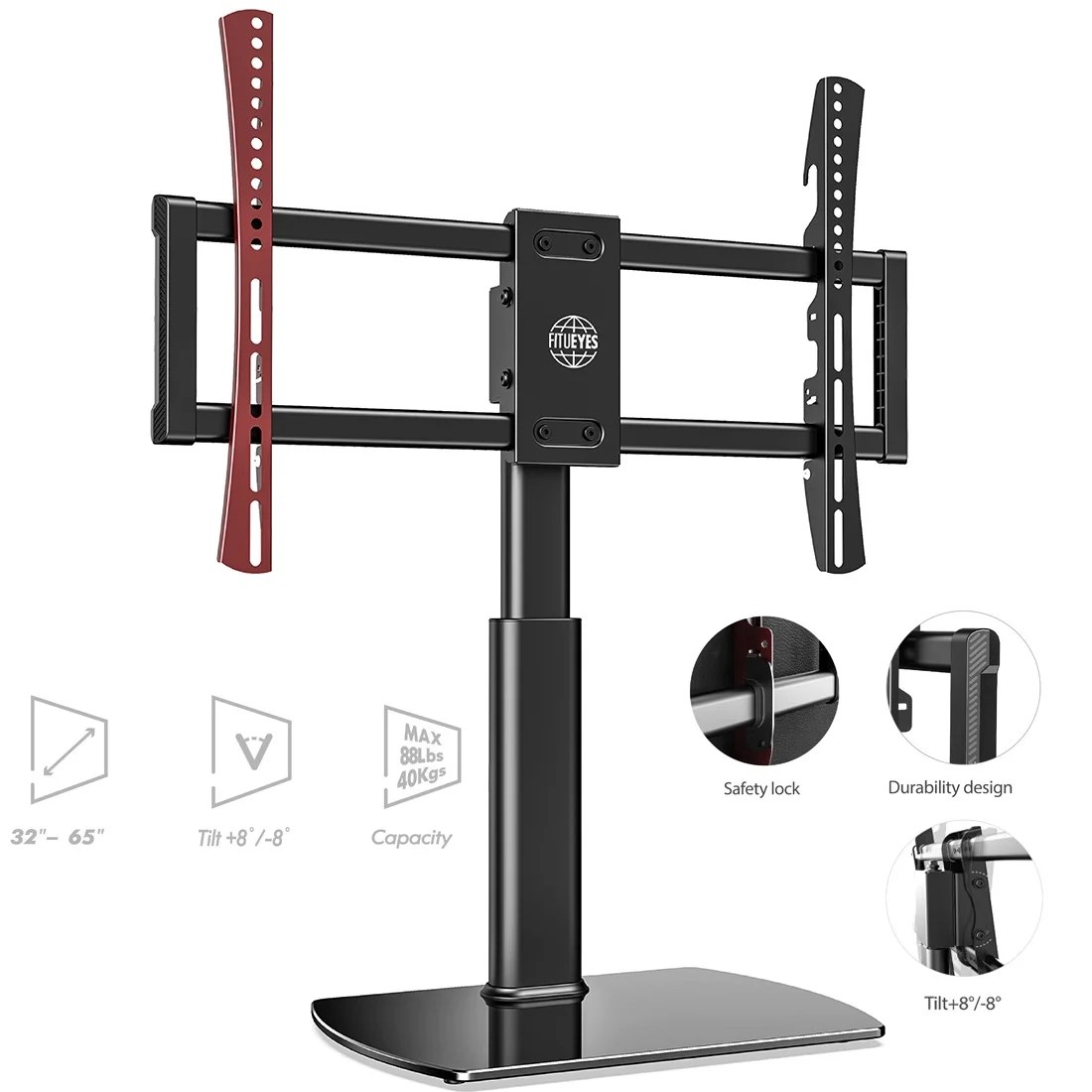 Universal Tabletop TV Stand for 32 to 65 inch LCD LED TVs with Tilt 16