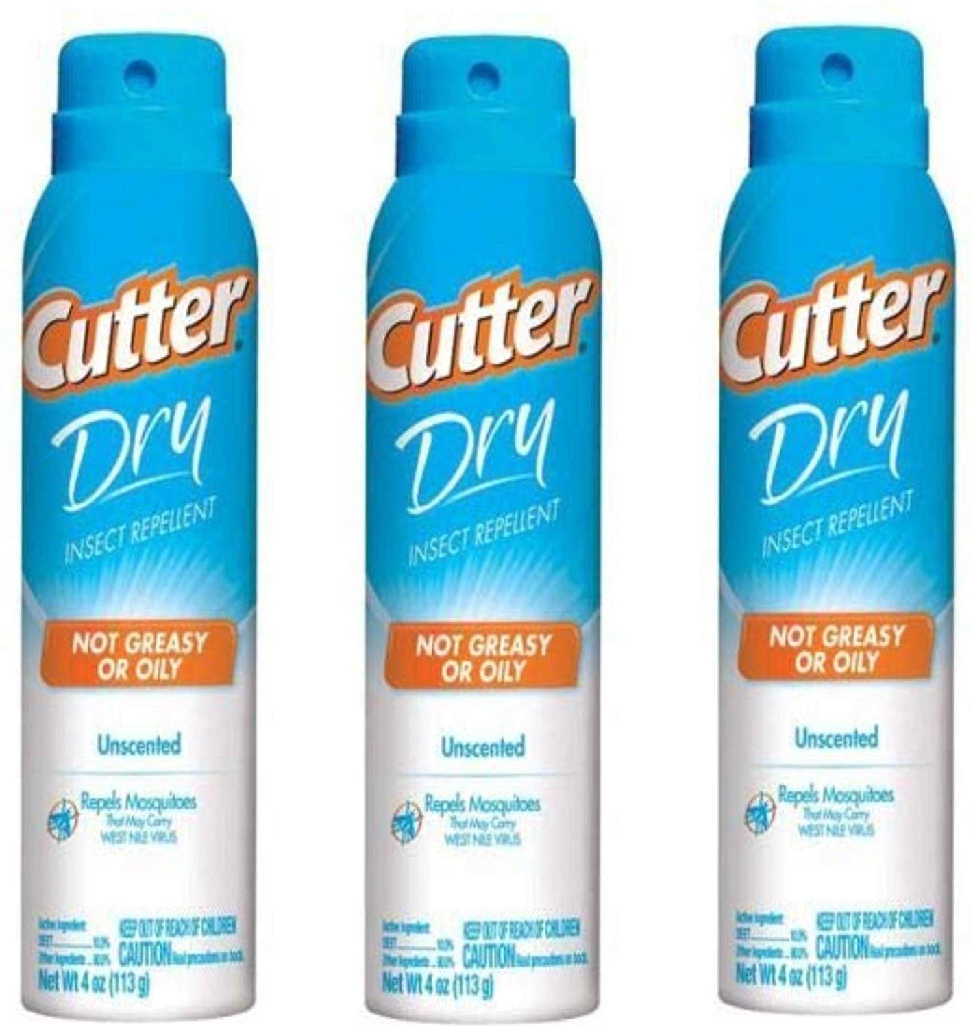 Cutter Dry Insect Repellent Pack of 3