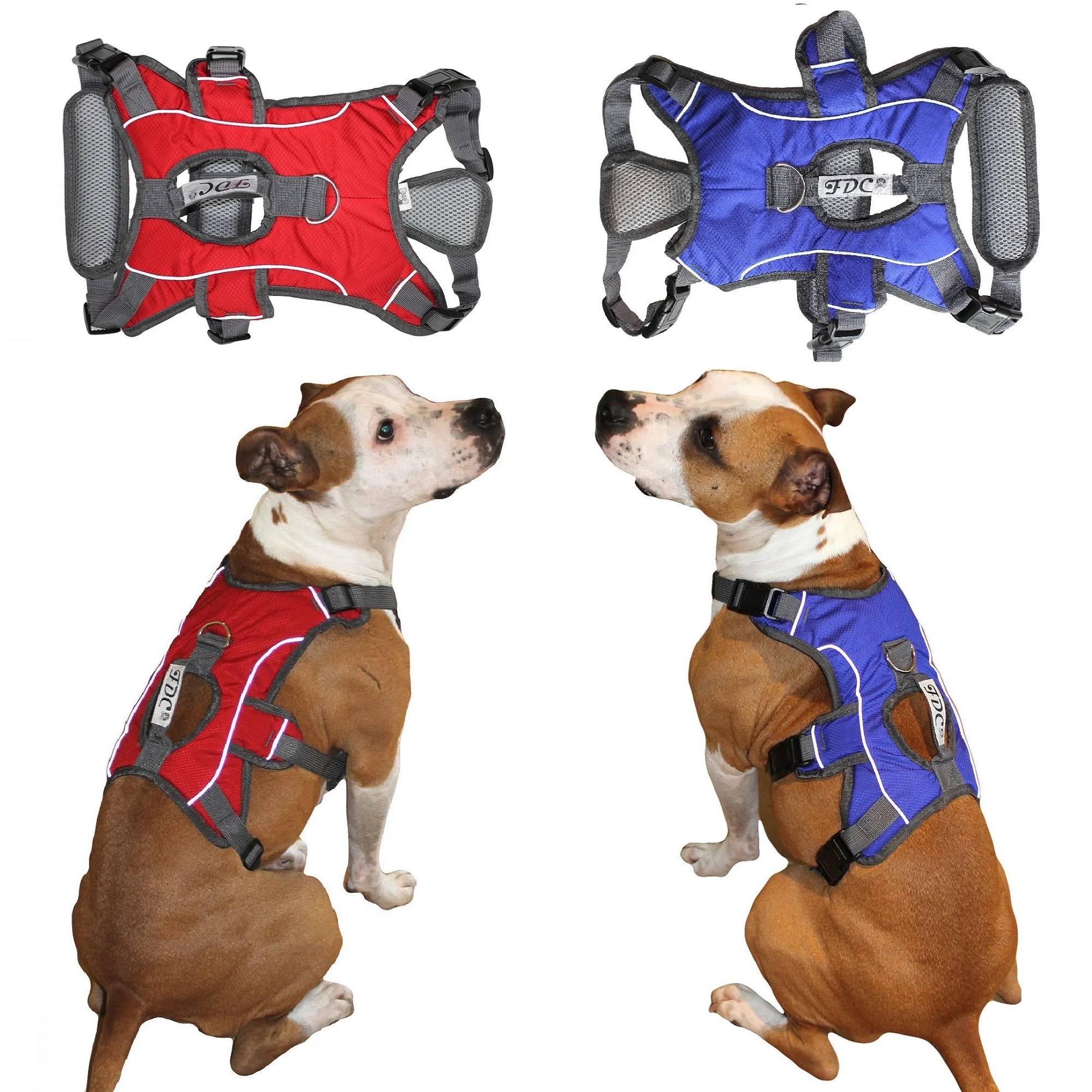 Heavy Duty Padded NoPull Reflective Dog Harness Vest with Handle