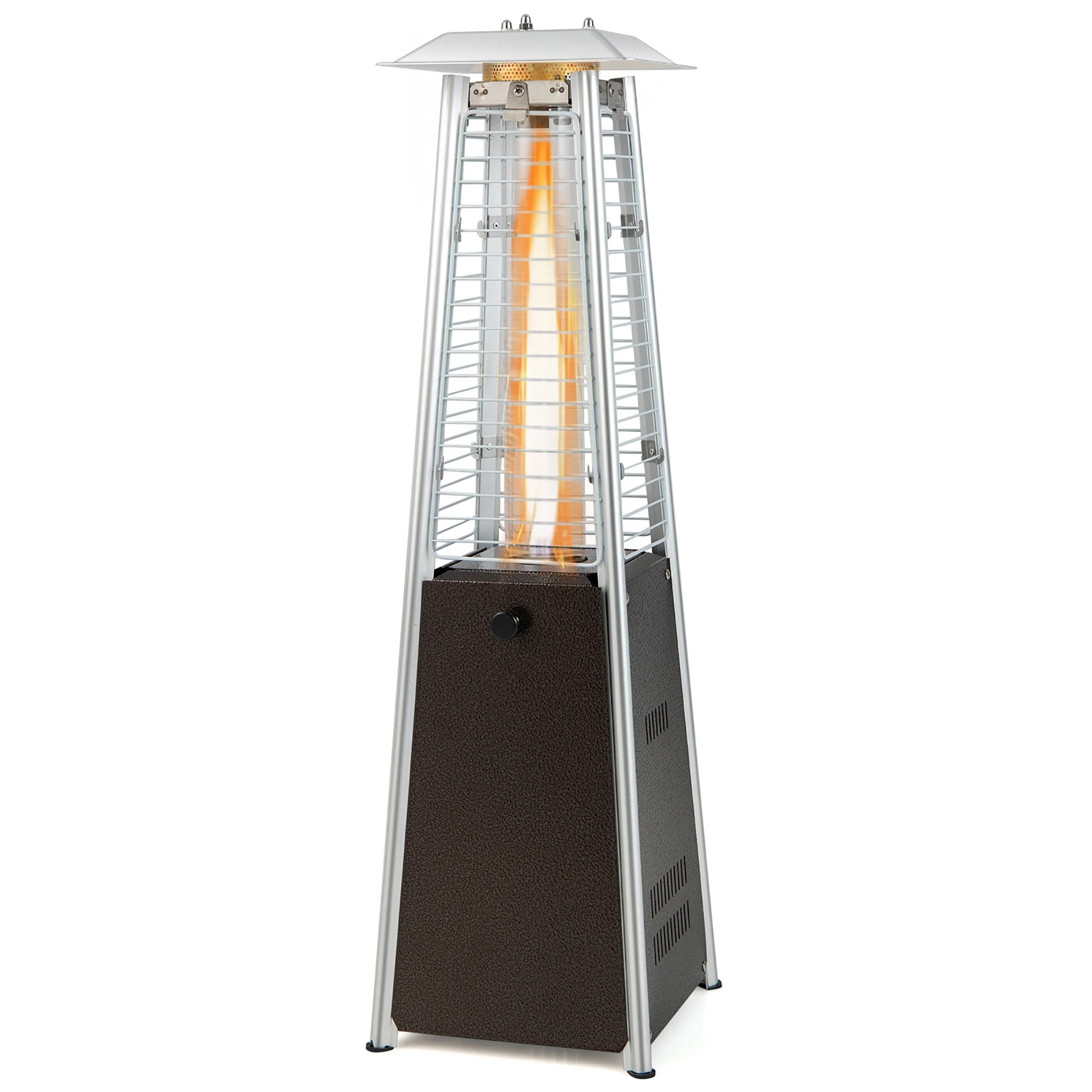 Costway 35'' Portable Tabletop Pyramid Patio Heater Steel Propane gas