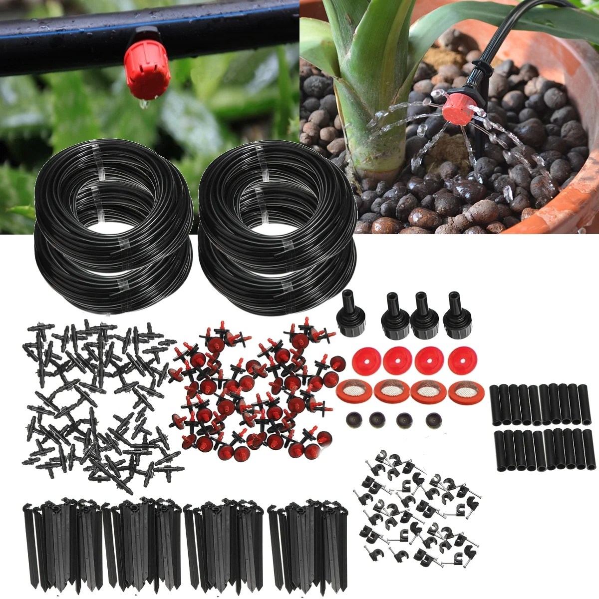 92m Micro Save Water Automatic Drip Irrigation System Garden Self