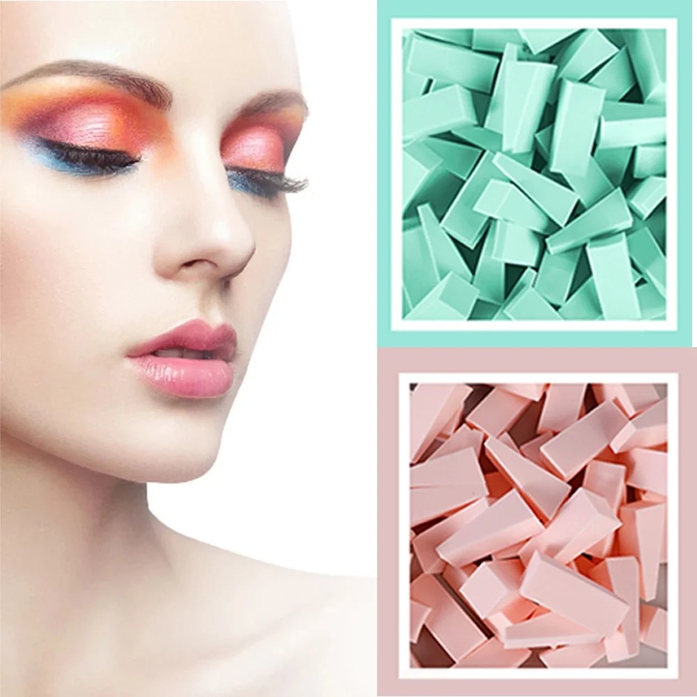 Dicasser Disposable Makeup Sponge, 100 Pieces Cosmetic Wedges Beauty