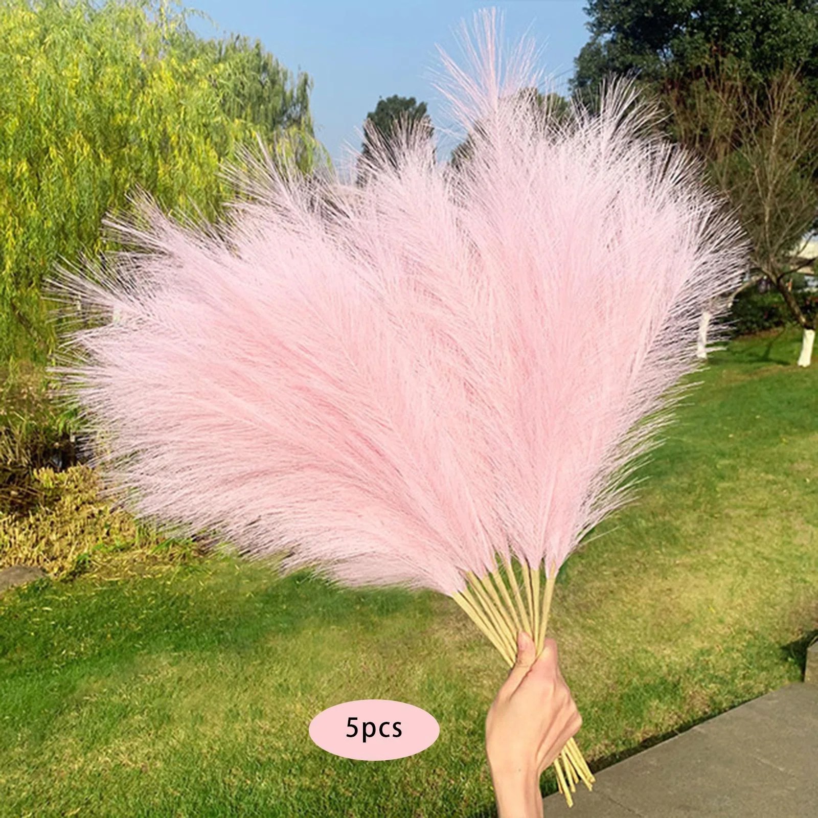 Faux Pampas Grass Decor Artificial Pampas Grass Decor for Home Wedding