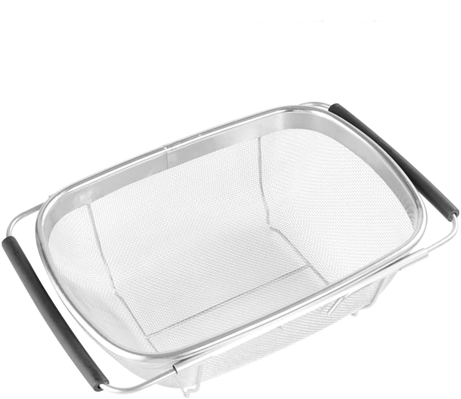 Buy Over the Sink Colander, 6 Quart Stainless Steel Expandable Oval