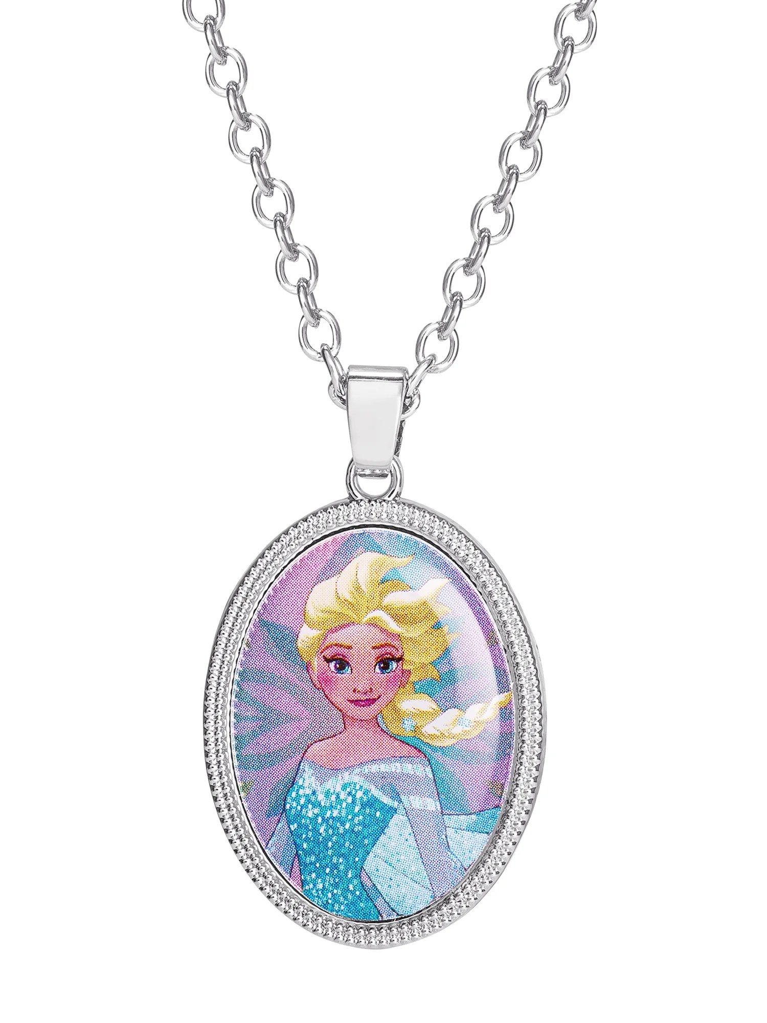 Disney Disney Frozen Elsa Oval Pendant 16" + 2" Chain