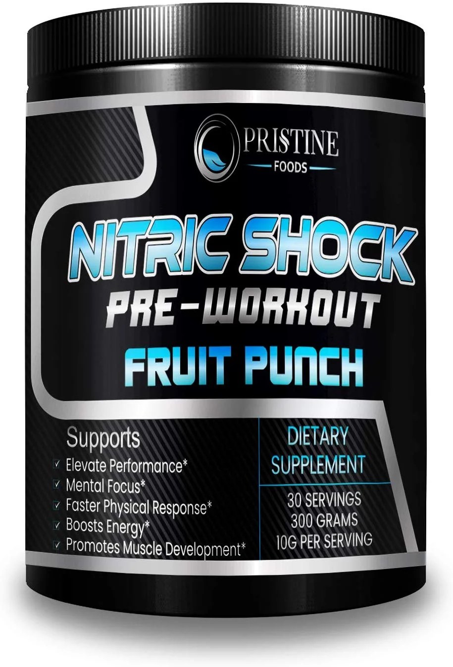 Pristine Food�s Nitric Shock PreWorkout Supplement Pristine Food�s Nitric Shock PreWorkout Supplement