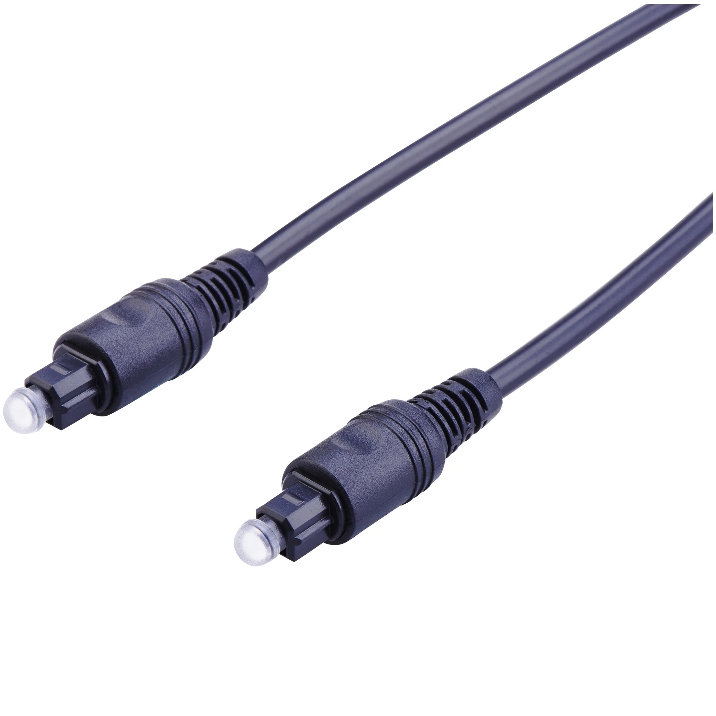 onn. 4 ft. Digital Optical Audio Cable, Black with Removable Rubber