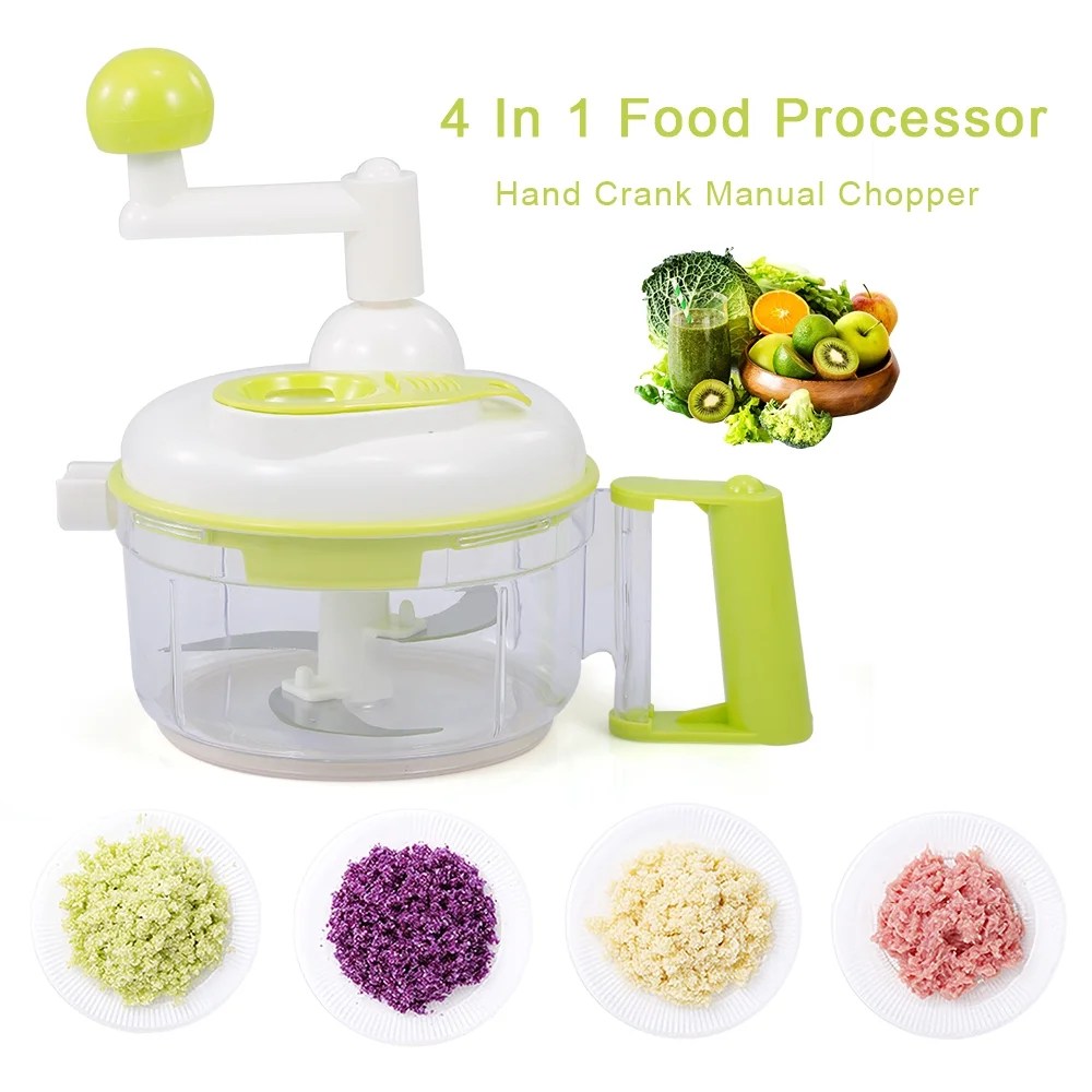 Smile Mom A350 4 In 1 Food Processor Hand Crank Manual Food Chopper