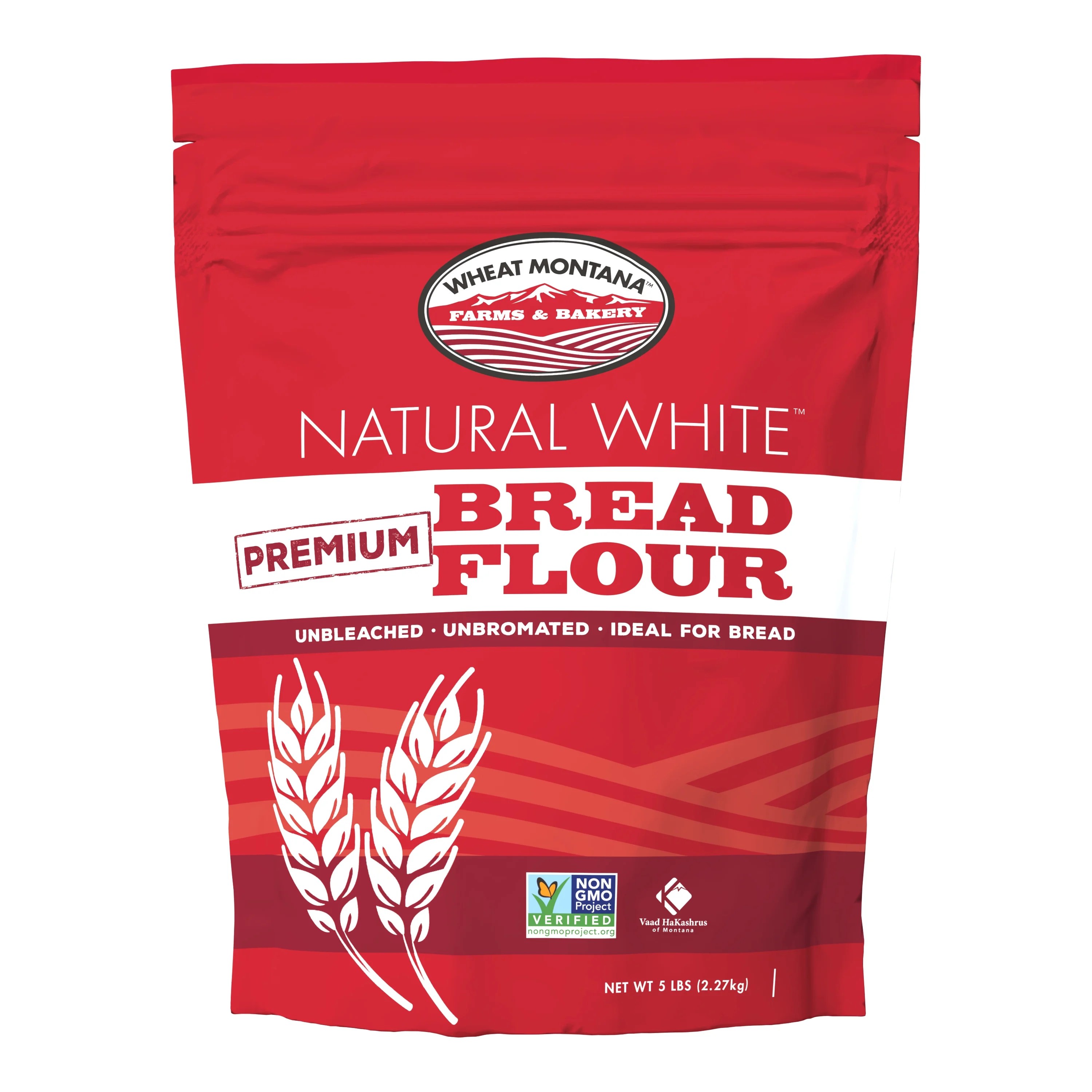 Wheat Montana Natural White Premium Bread Flour, 5 Lb