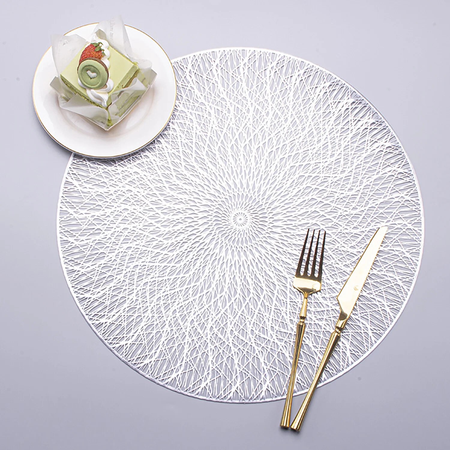 Round Placemats Set of 6, Premium Place Mats for Dining Table