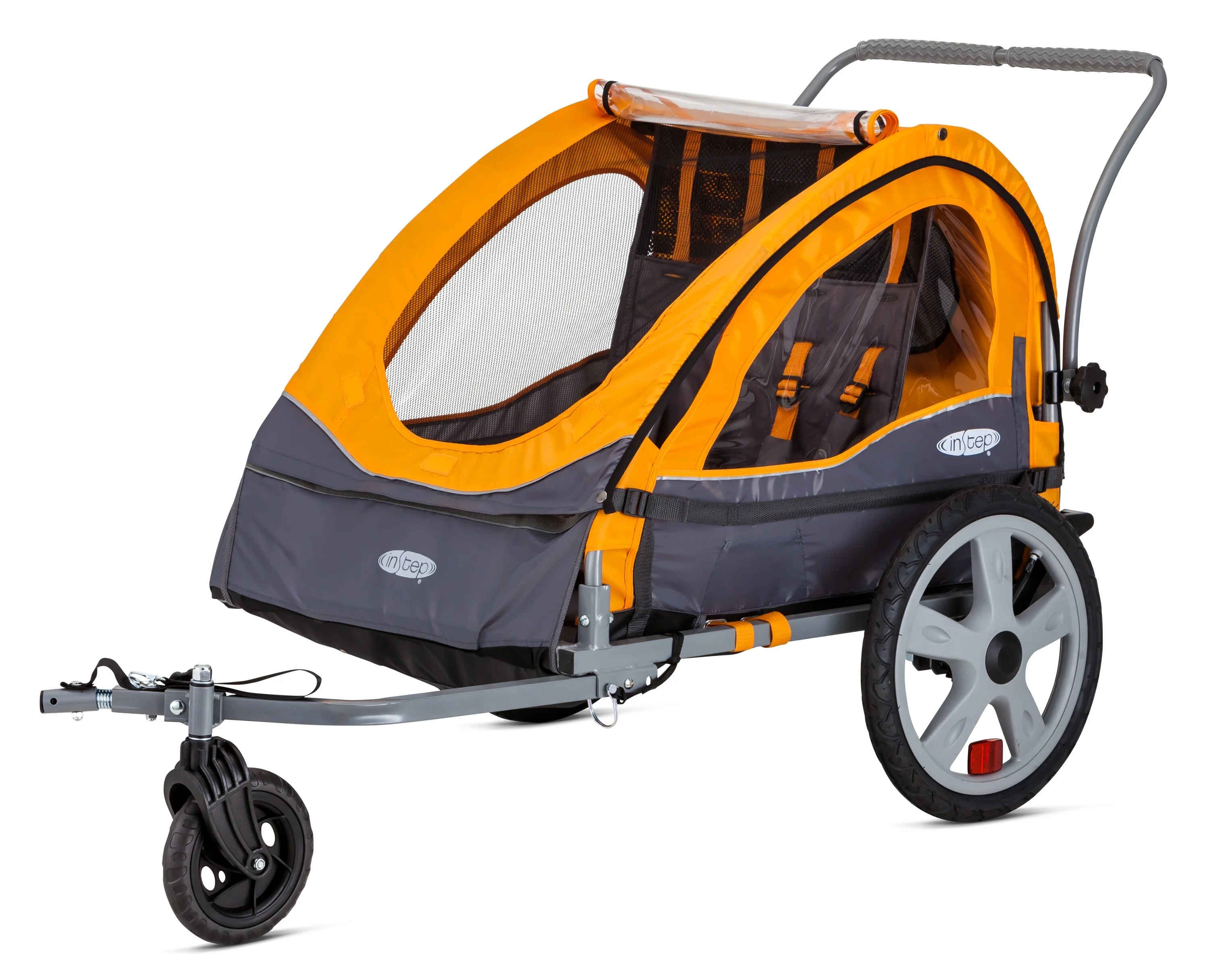 InStep Sierra Double Bicycle Trailer, 20 inch wheels, folding frame